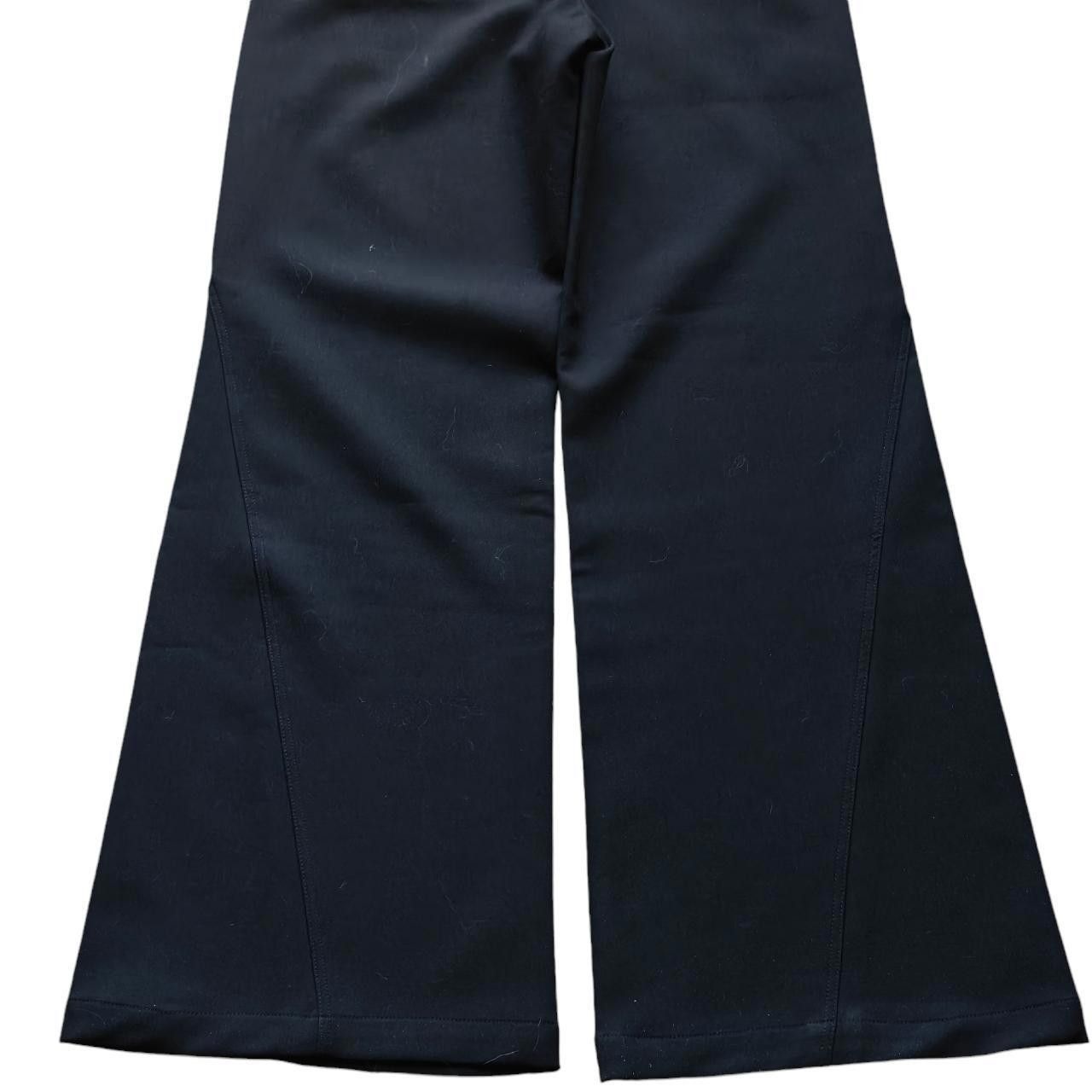 Other 49Percent Black Double Zip Wide Leg Trousers Size 27" / US 4 / IT 40 - 6 Thumbnail