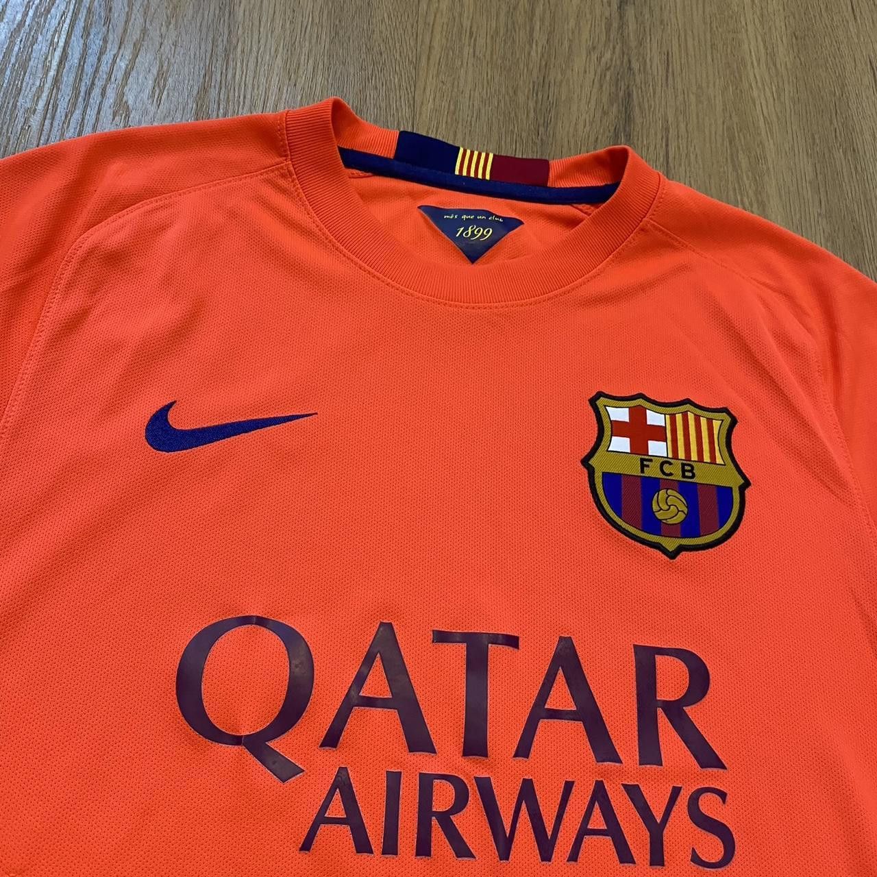 Nike 2014-15 FC Barcelona Nike Away Football Shirt Messi La Liga Size US M / EU 48-50 / 2 - 3 Thumbnail
