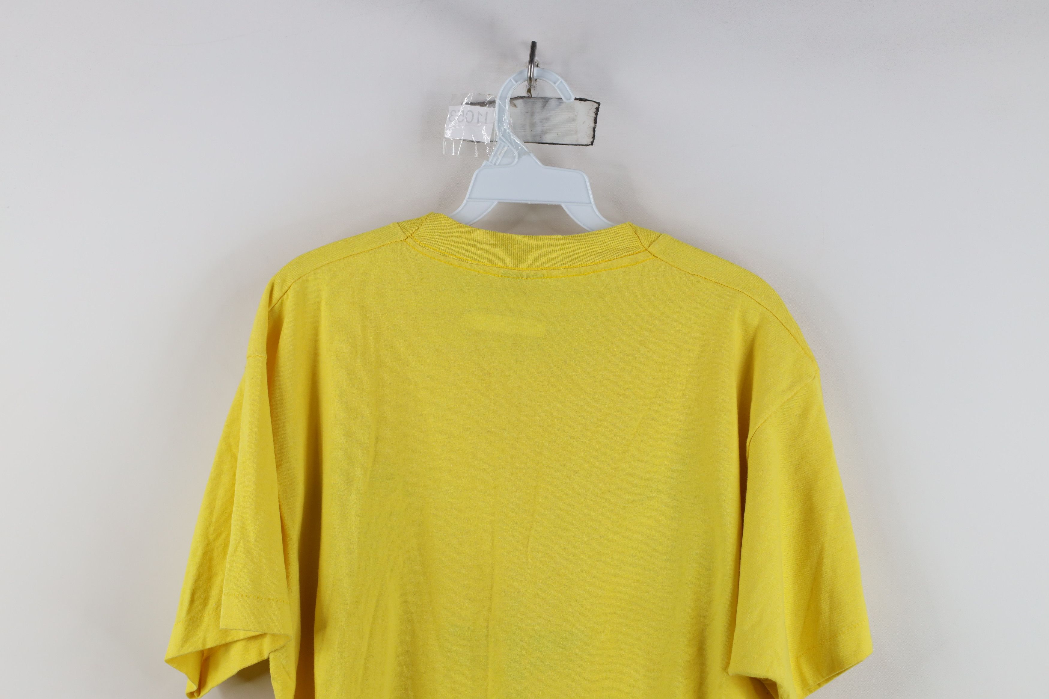Vintage Vintage 90s Scouts of America Eagle Stamp T-Shirt Yellow USA Size US XL / EU 56 / 4 - 13 Thumbnail