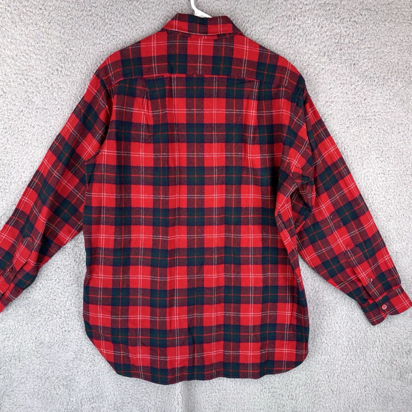Pendleton VINTAGE Pendleton Shirt Mens L Red Navy Plaid Wool Flannel Button-Up Casual Workwear 70s Size US L / EU 52-54 / 3 - 6 Thumbnail