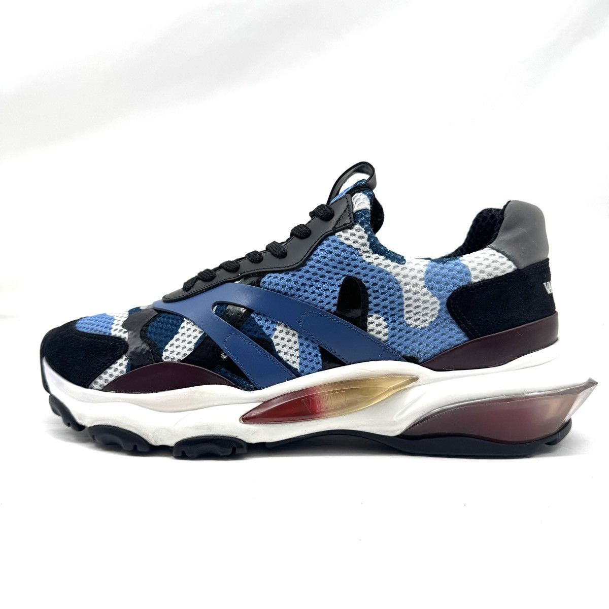 Valentino Valentino Garavani Bounce Blue Camouflage sneakers No Box Size US 11 / EU 44 - 5 Thumbnail