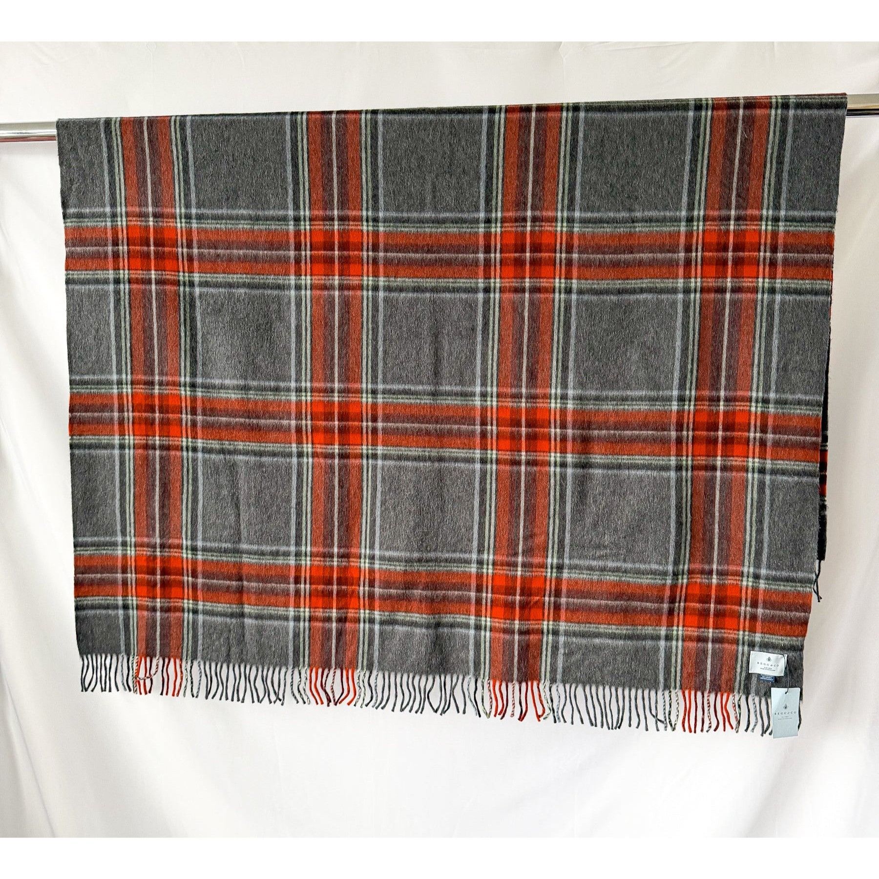 Begg x Co Begg X Co Jura Stuart Check Print Oversized Lambswool Angora Size ONE SIZE - 1 Thumbnail