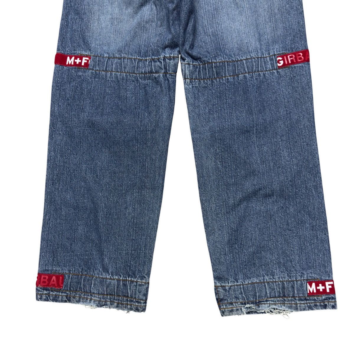 Marithe + Francois Girbaud Marithe Francois Girbaud Velcro Strape Denim Baggy Jeans Size US 36 / EU 52 - 13 Thumbnail