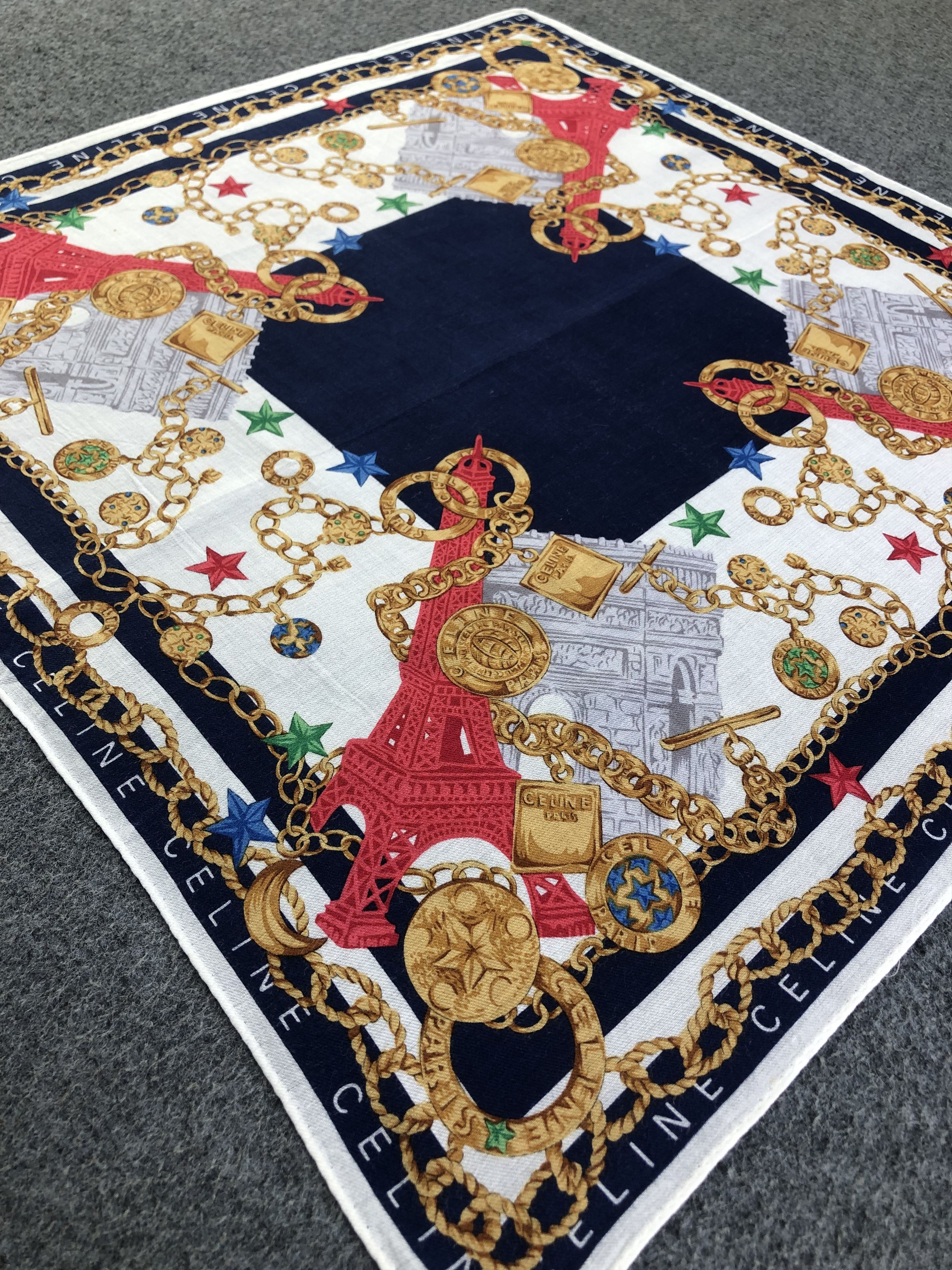 Celine Celine Handkerchief / Bandana / Neckerchief C410 Size ONE SIZE - 4 Thumbnail