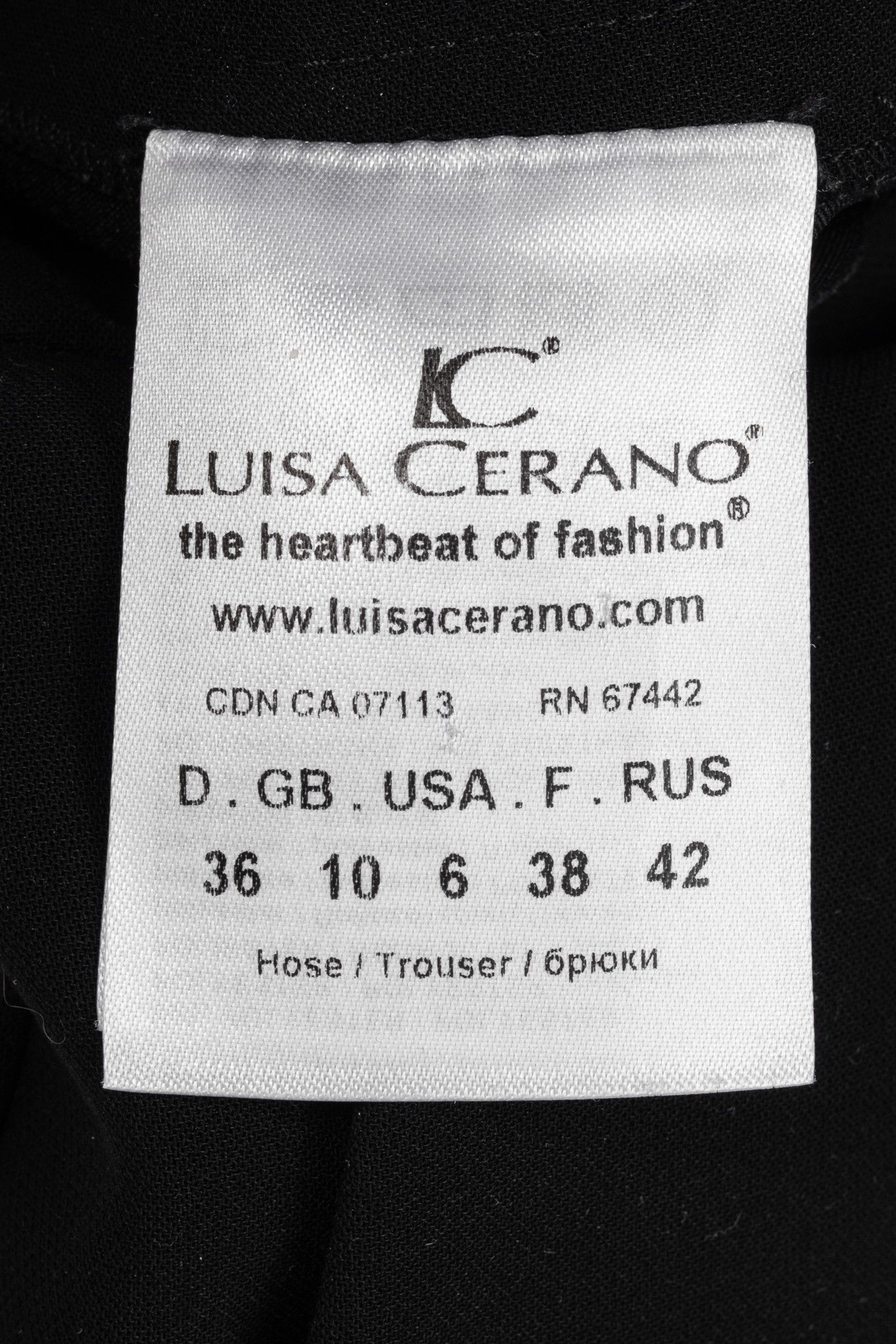 Luisa Cerano Luisa Cerano Black Pull-On Crepe Pants Size 28" / US 6 / IT 42 - 8 Thumbnail