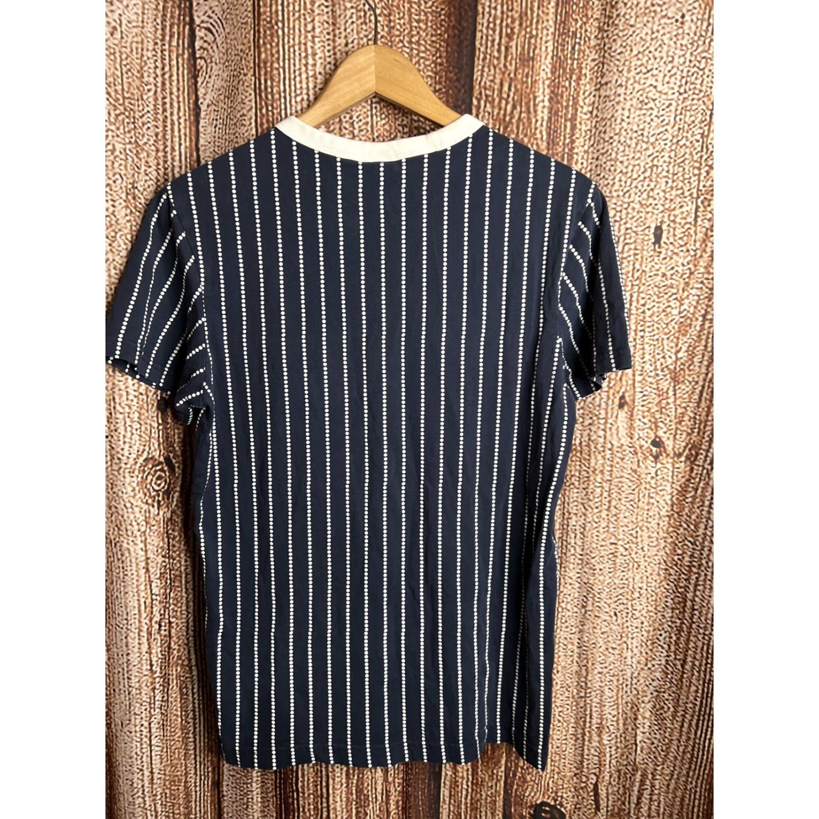 G-Star G Star Raw Shirt Mens XS Striped Blue White T-Shirt Short Sleeve Multicolor Pattern Classic DesignerMens XS Short Sleeve Shirt Size US XS / EU 42 / 0 - 3 Thumbnail