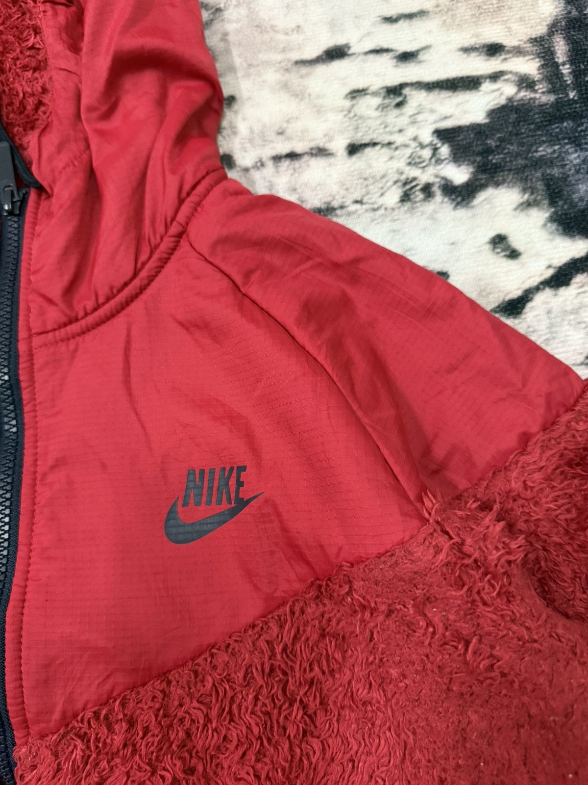 Nike Vintage Nike Shearling Fleece Sweater Hoodie Jacket Size US XS / EU 42 / 0 - 5 Thumbnail