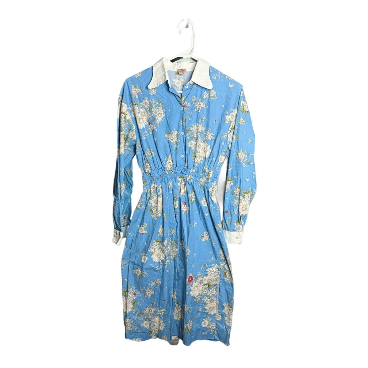 No. 21 SZ IT 38 Floral Blue Fantasia Midi Long Sleeve