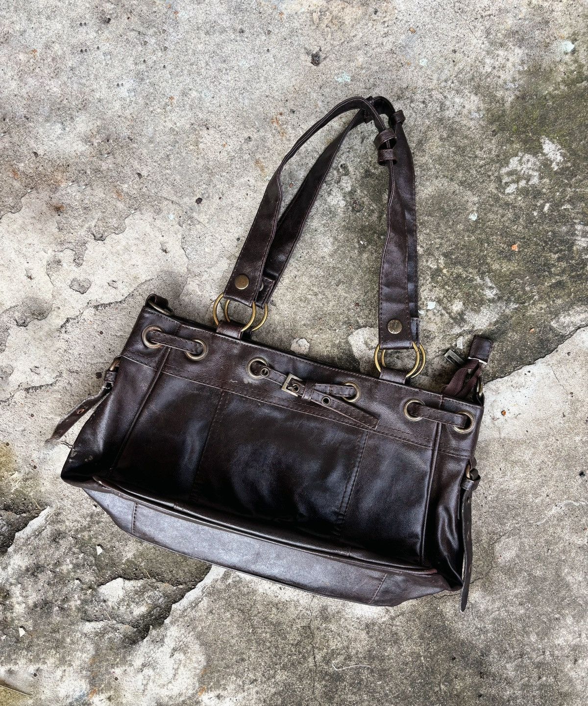 Vintage Vintage Dark Brown Tote Size ONE SIZE - 1 Thumbnail