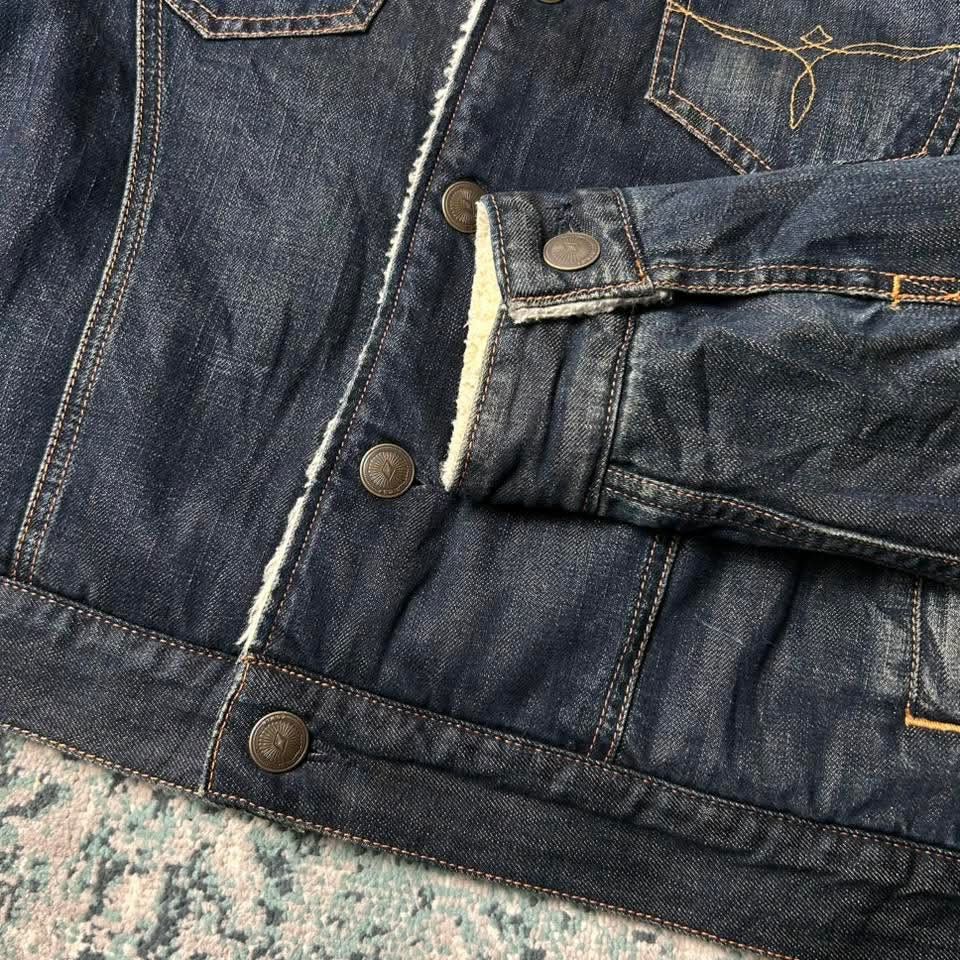 Edwin Vintage Edwin Sherpa Autumn Denim Jacket Cowboy Size US L / EU 52-54 / 3 - 6 Thumbnail
