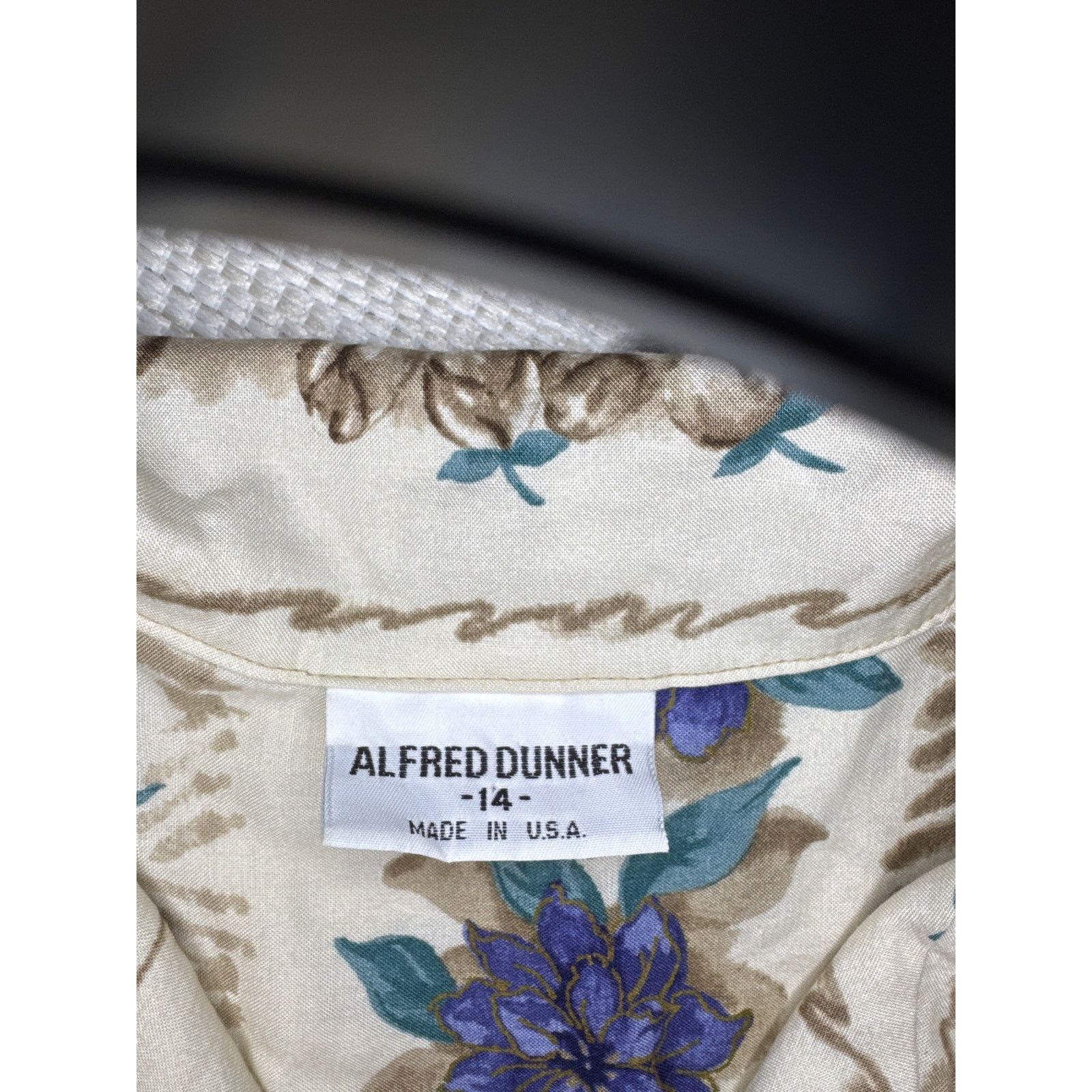 Vintage 90s Alfred Dubner short sleeve floral button up Size XL / US 12-14 / IT 48-50 - 2 Thumbnail