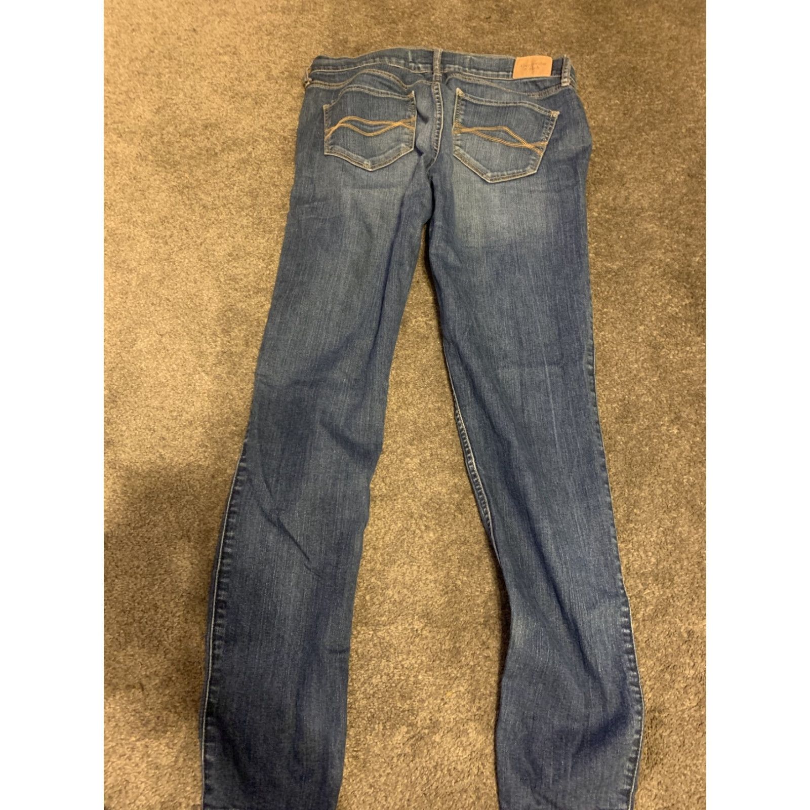 Abercrombie & Fitch Abercrombie & Fitch Skinny Jeans Slim Stretch Orange Women Sz 4R W27 L29 EUC Size 27" / US 4 / IT 40 - 7 Thumbnail