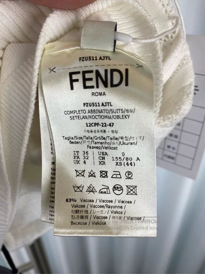 Fendi Fendi 23 spring-summer letter relief full logo set top tub Size XXS / US 00 / IT 34 - 8 Thumbnail