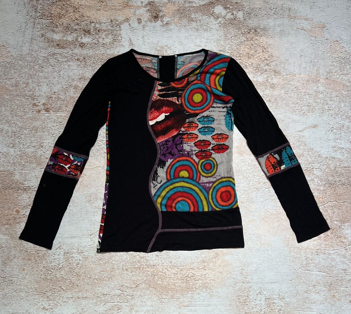 Japanese Brand × Vintage Vintage elastic lips long sleeve Size S / US 4 / IT 40 - 1 Thumbnail