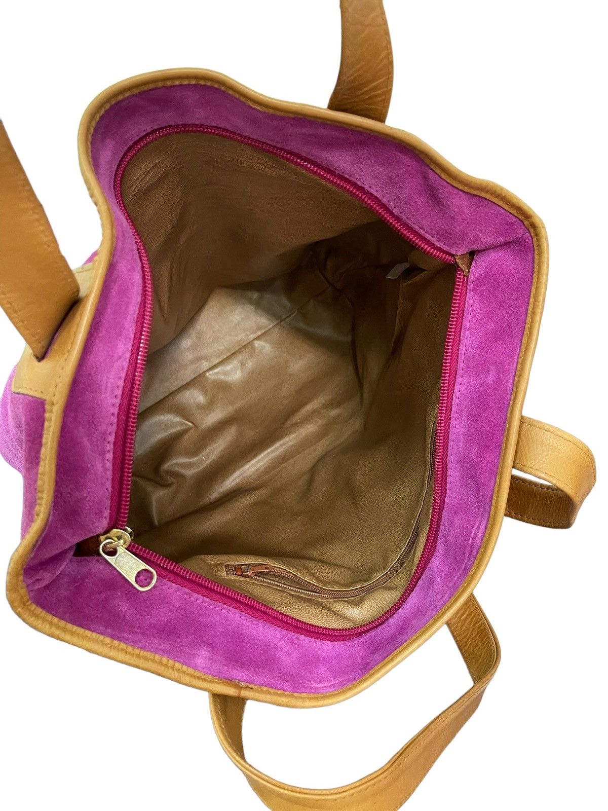Japanese Brand Full Leather Suede LCalo Italy Shoulder Bag 2🟩 Size ONE SIZE - 19 Thumbnail