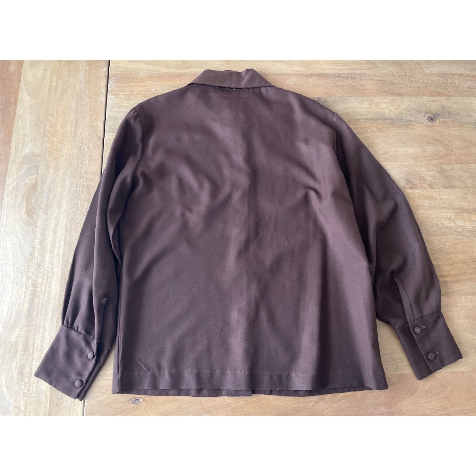 Vintage VINTAGE Grants Rockabilly Shirt Womens 36 Brown Button Up Western Rodeo 80s 90s Mens Girls Size XS / US 0-2 / IT 36-38 - 2 Thumbnail