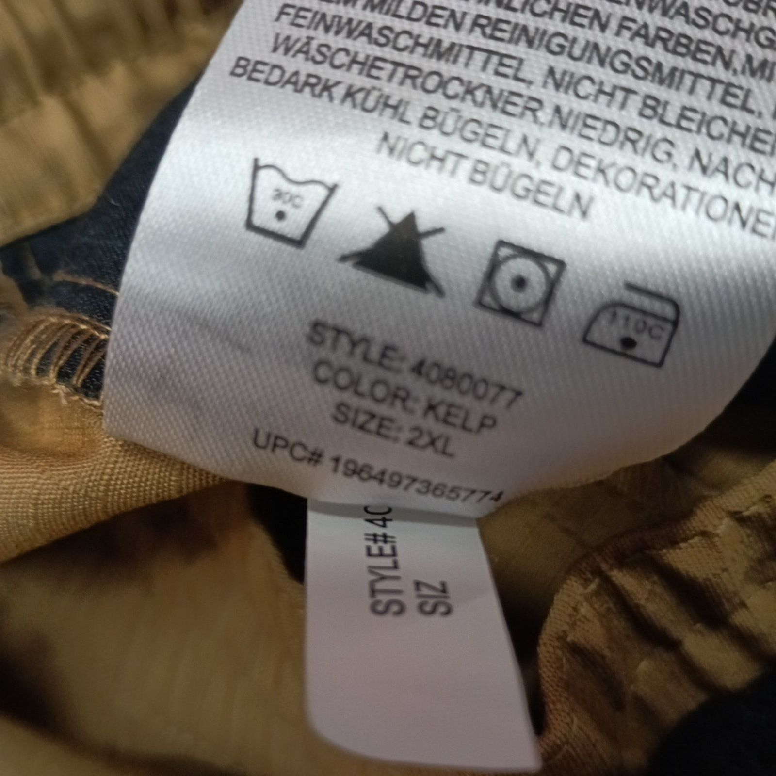Caterpillar Caterpillar Stretch Ripstop Cuffed Cargo Pants Mens 2XL Kelp Size US 42 / EU 58 - 7 Thumbnail