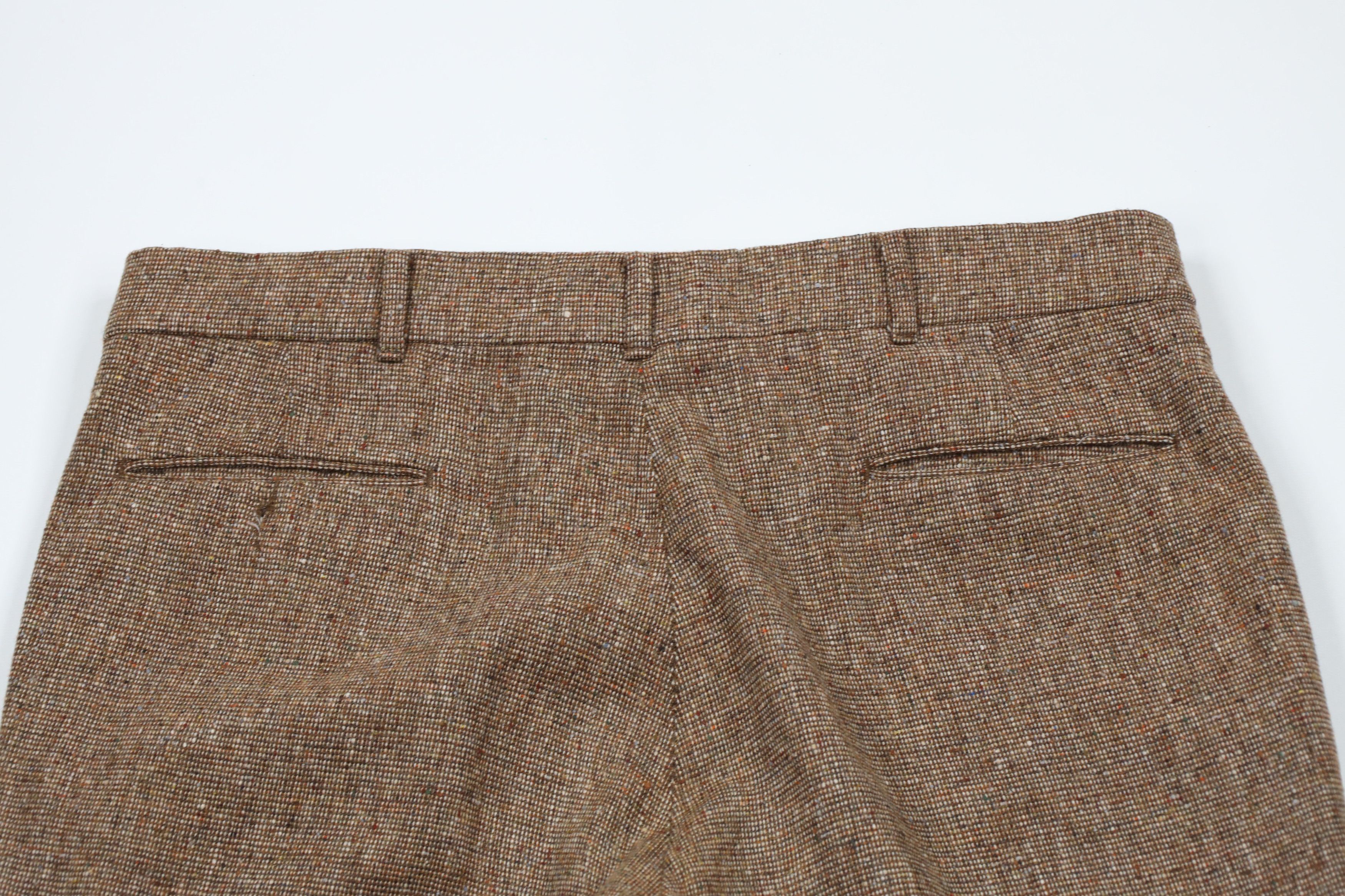 Vintage Vintage 70s Streetwear Wool Tweed Bell Bottoms Pants USA Size US 36 / EU 52 - 10 Thumbnail