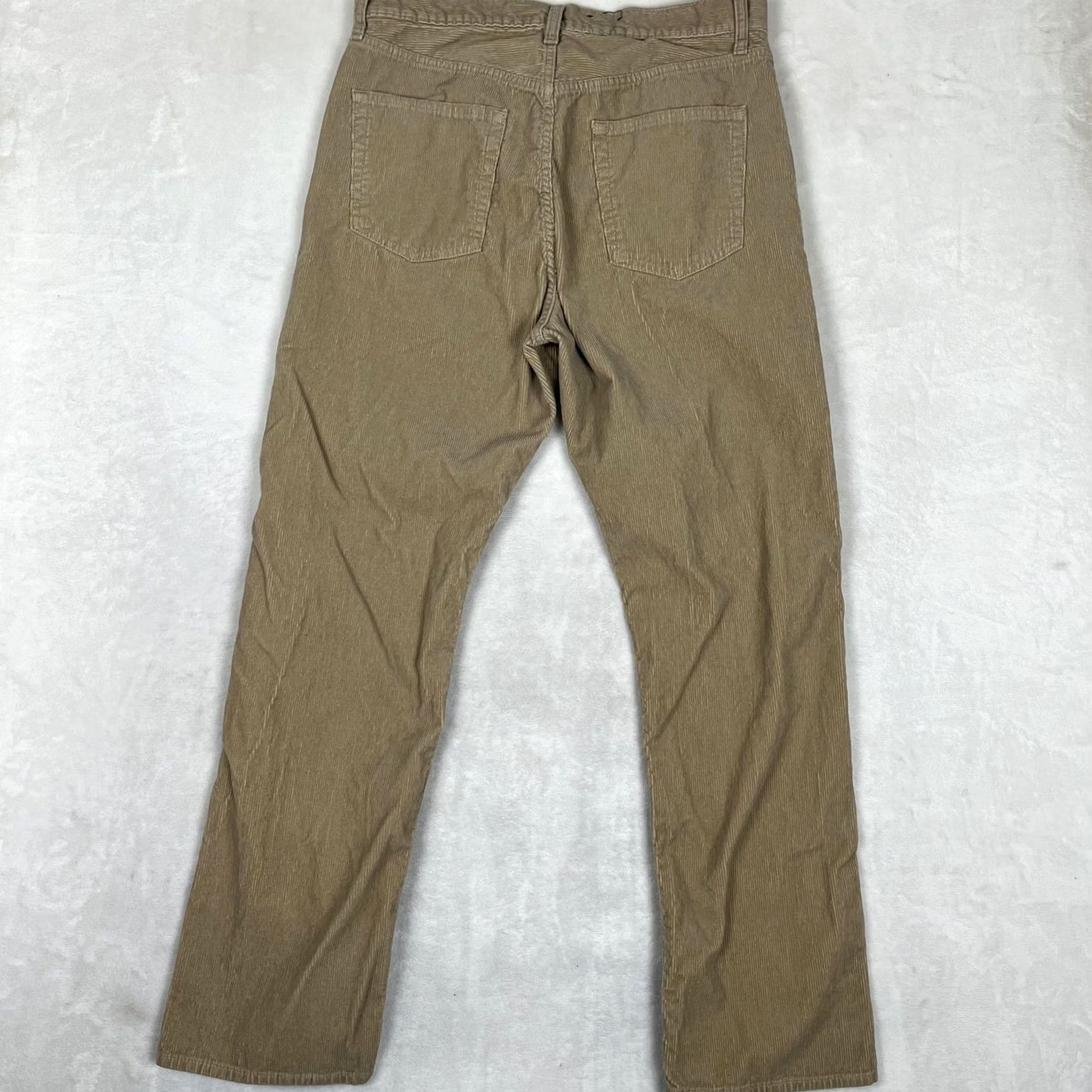 Gap GAP Original Corduroy Pants Mens 33x32 Beige Regular Fit Straight Leg Casual Pants Size US 33 - 5 Thumbnail