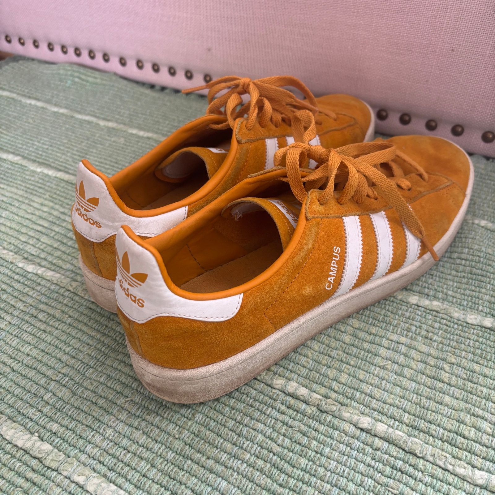 Adidas Adidas Campus Low Men's Size 11.5 Yellow Suede Sneakers Size US 11.5 / EU 44-45 - 6 Thumbnail