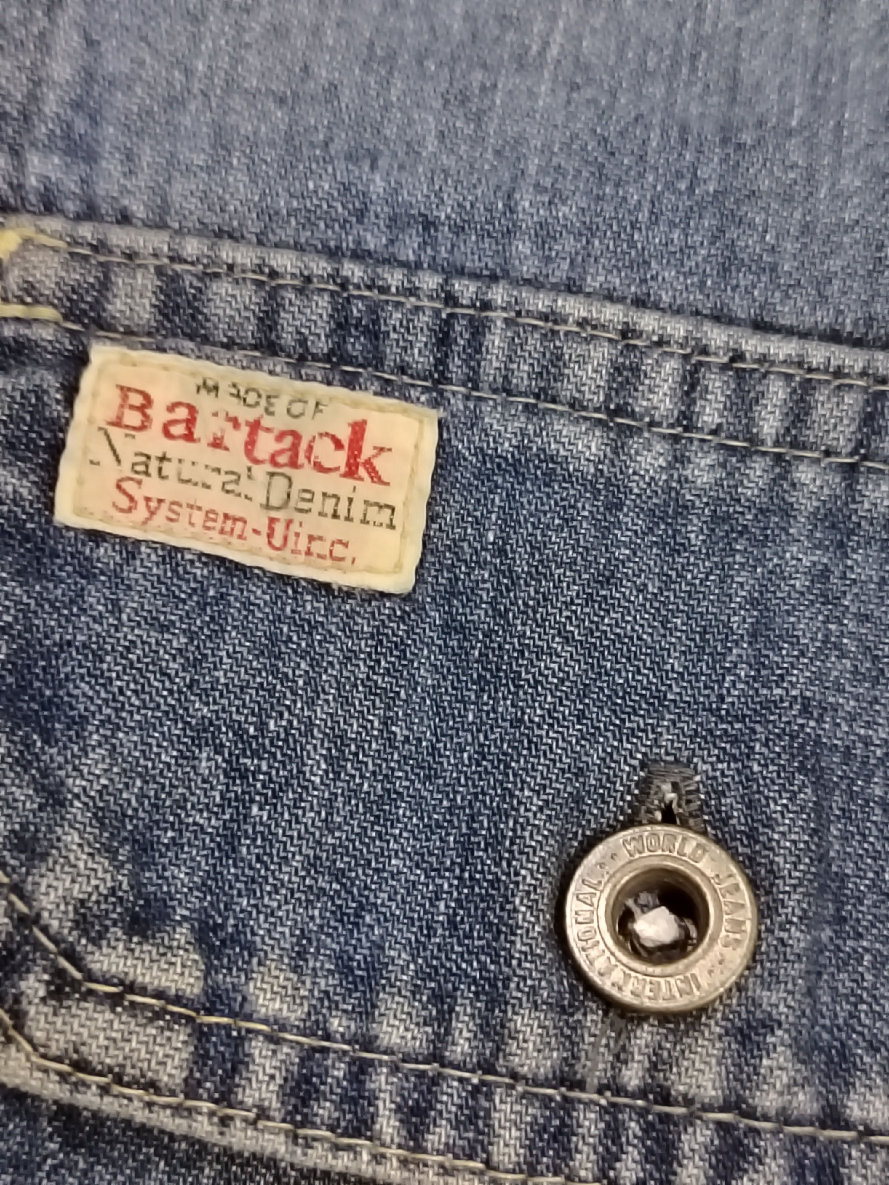 Japanese Brand Bartack denim shirt Size US L / EU 52-54 / 3 - 5 Thumbnail