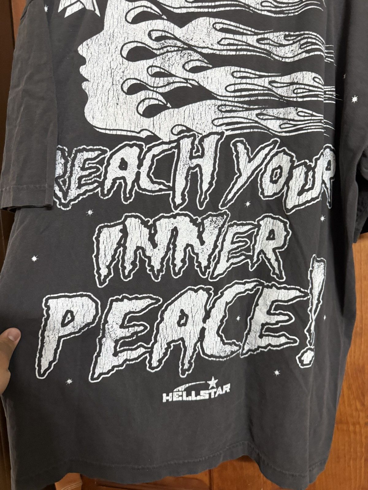 HELLSTAR Hellstar “Inner Peace From Within” Tee Size XXL Size US XXL / EU 58 / 5 - 6 Thumbnail