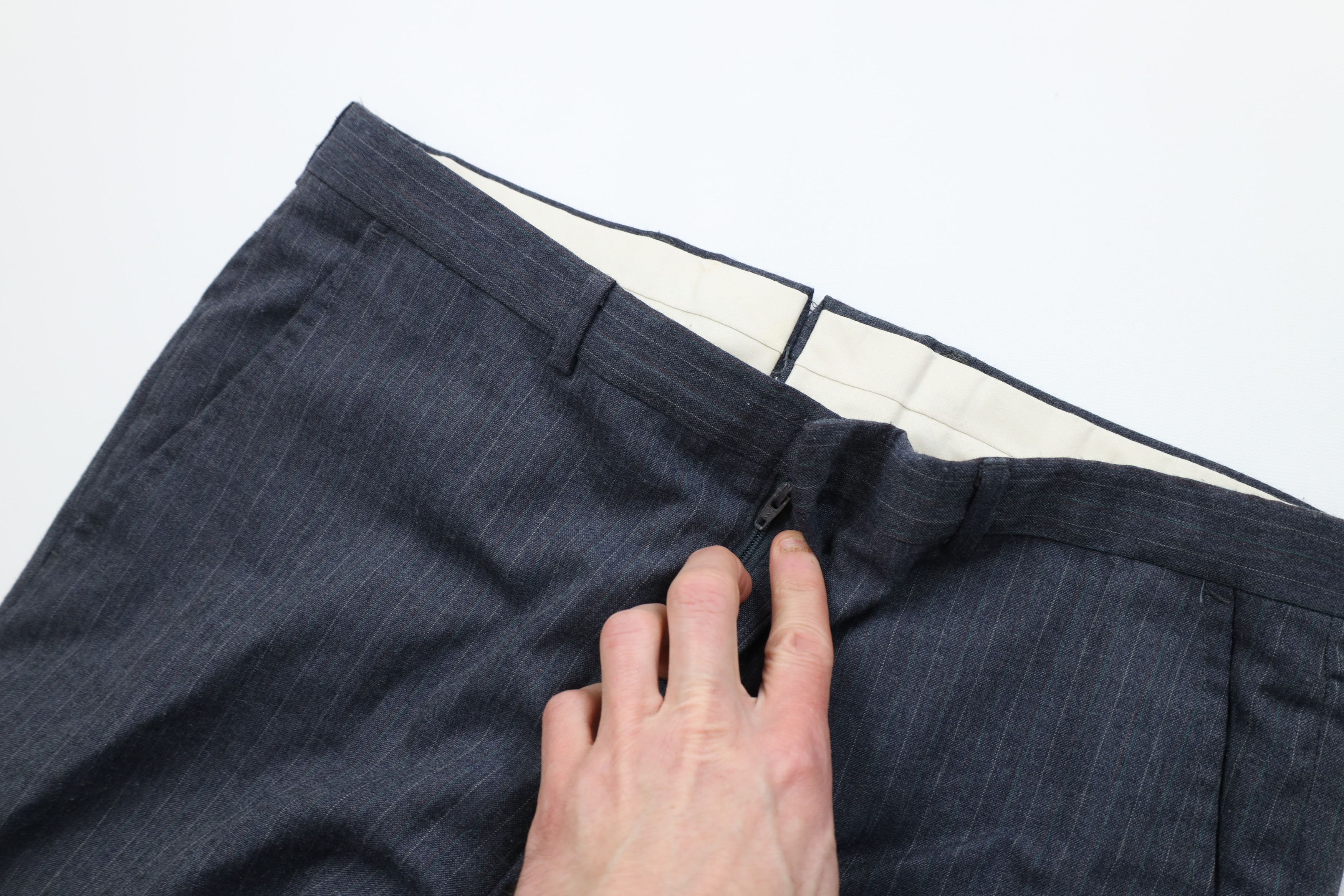 Vintage Vintage 70s Streetwear Pinstriped Wide Leg Chino Pants USA Size US 34 / EU 50 - 7 Thumbnail