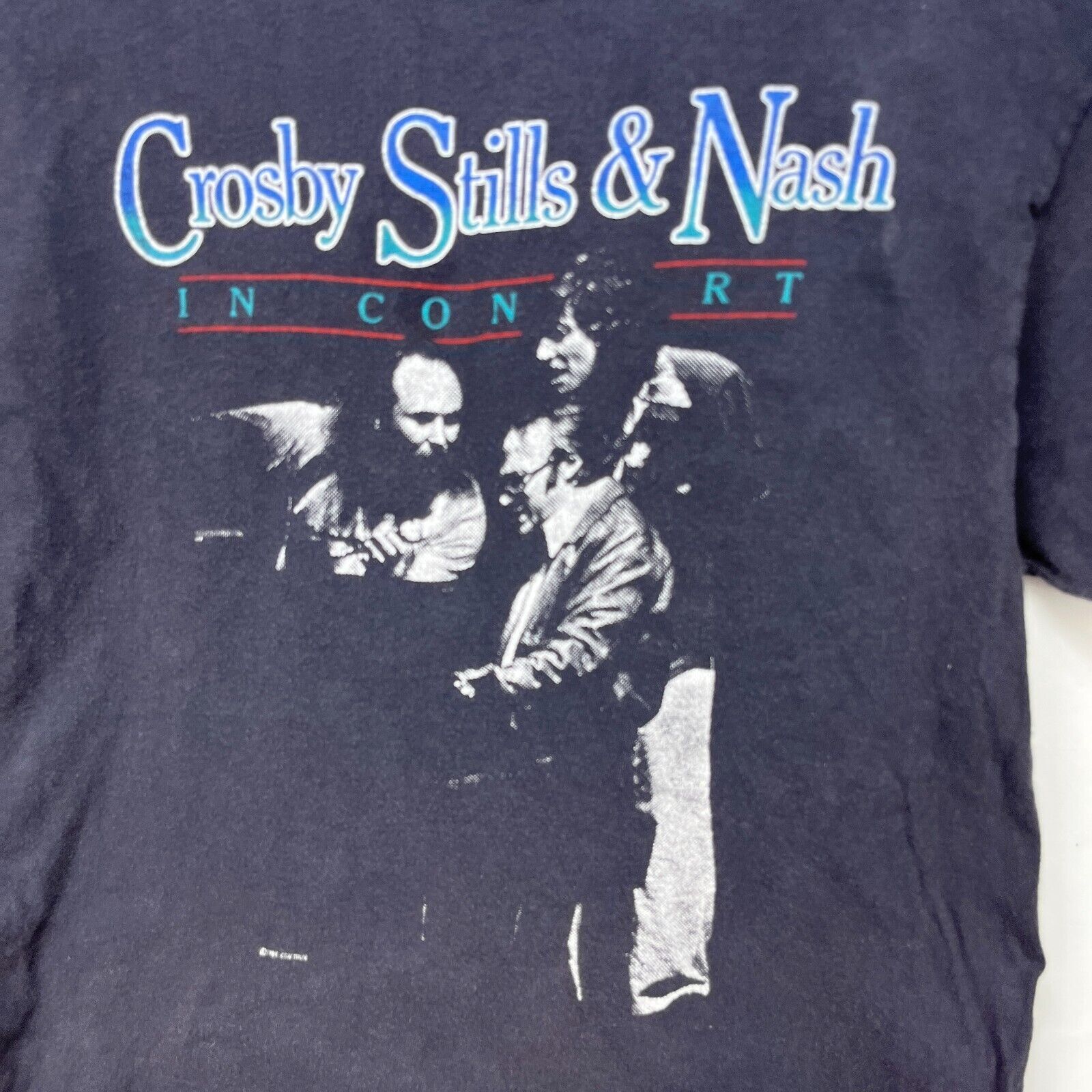 Vintage 80s Crosby Stills & Nash Concert Band Med-Large 1984