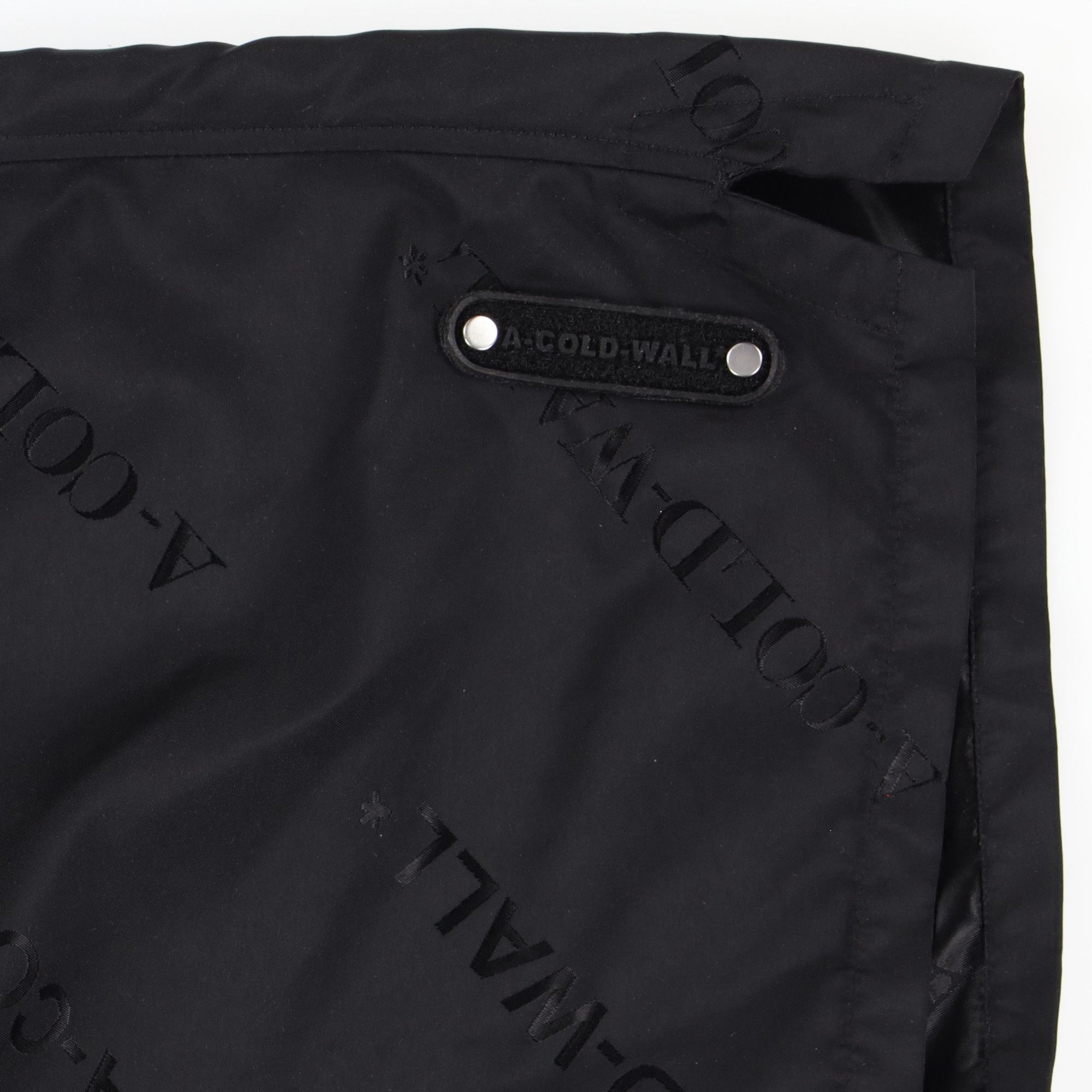 A-COLD-WALL* Black Monogram ACW Logo Nylon Shorts Size US 30 / EU 46 - 7 Thumbnail