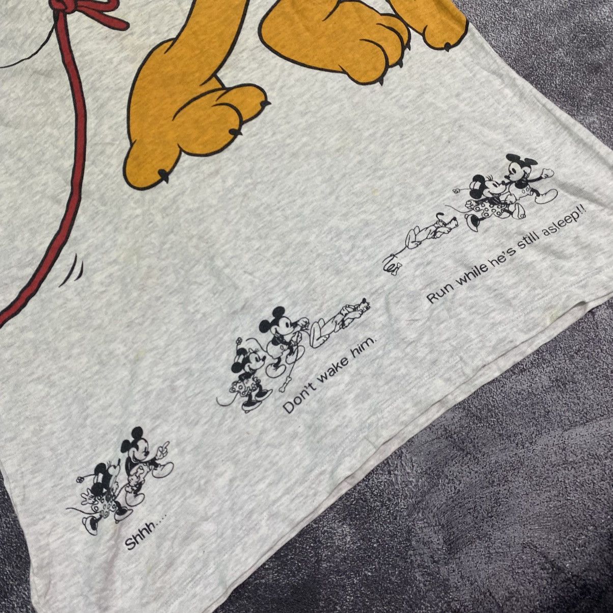 Disney Vintage Rare Disney Pluto Dog Mickey Mouse Big Print Tee Size US M / EU 48-50 / 2 - 5 Thumbnail