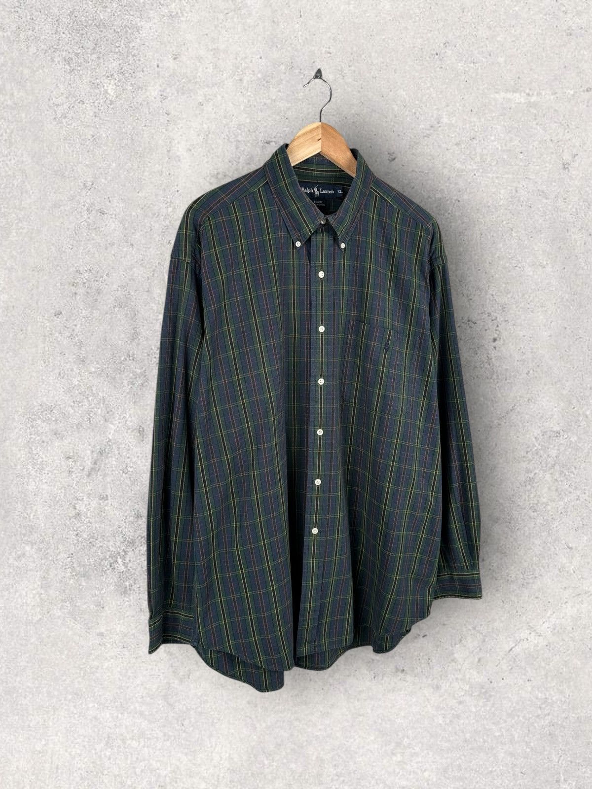 Polo Ralph Lauren 90s Vintage Polo Ralph Lauren Oversized Shirt Button Up Size US XL / EU 56 / 4 - 1 Thumbnail