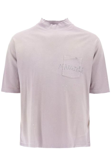 Maison Margiela Maison margiela t-shirt con logo scritto a mano