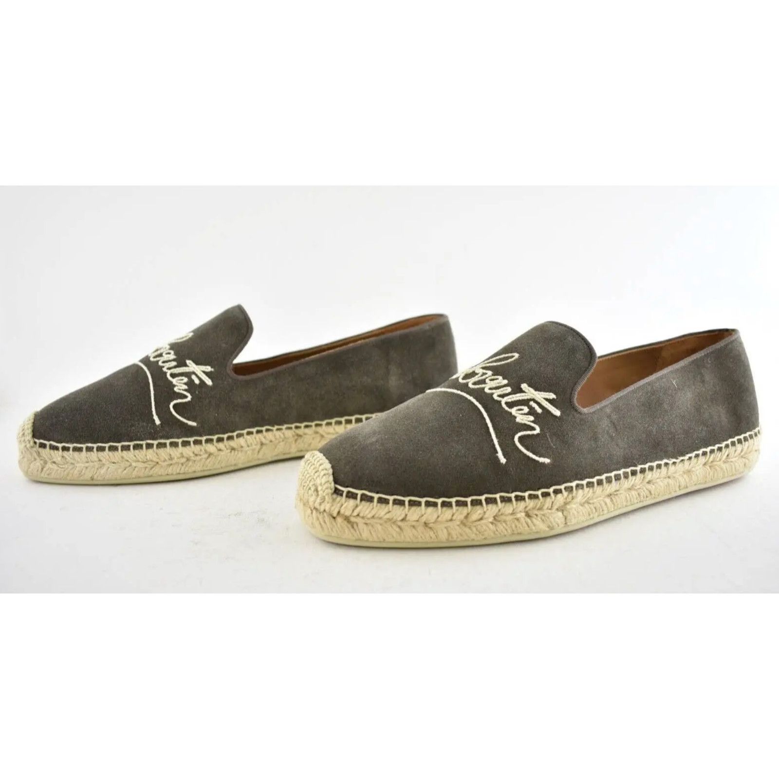 Christian Louboutin Christian Louboutin Mens Top Suede Brown Espadrille 42 9 Size US 9 / EU 42 - 10 Thumbnail