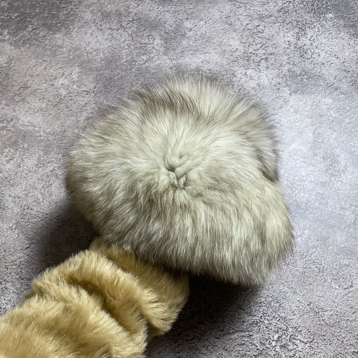 Vintage 90s Alt Beanie Mohair Ushanka Faux American VTg