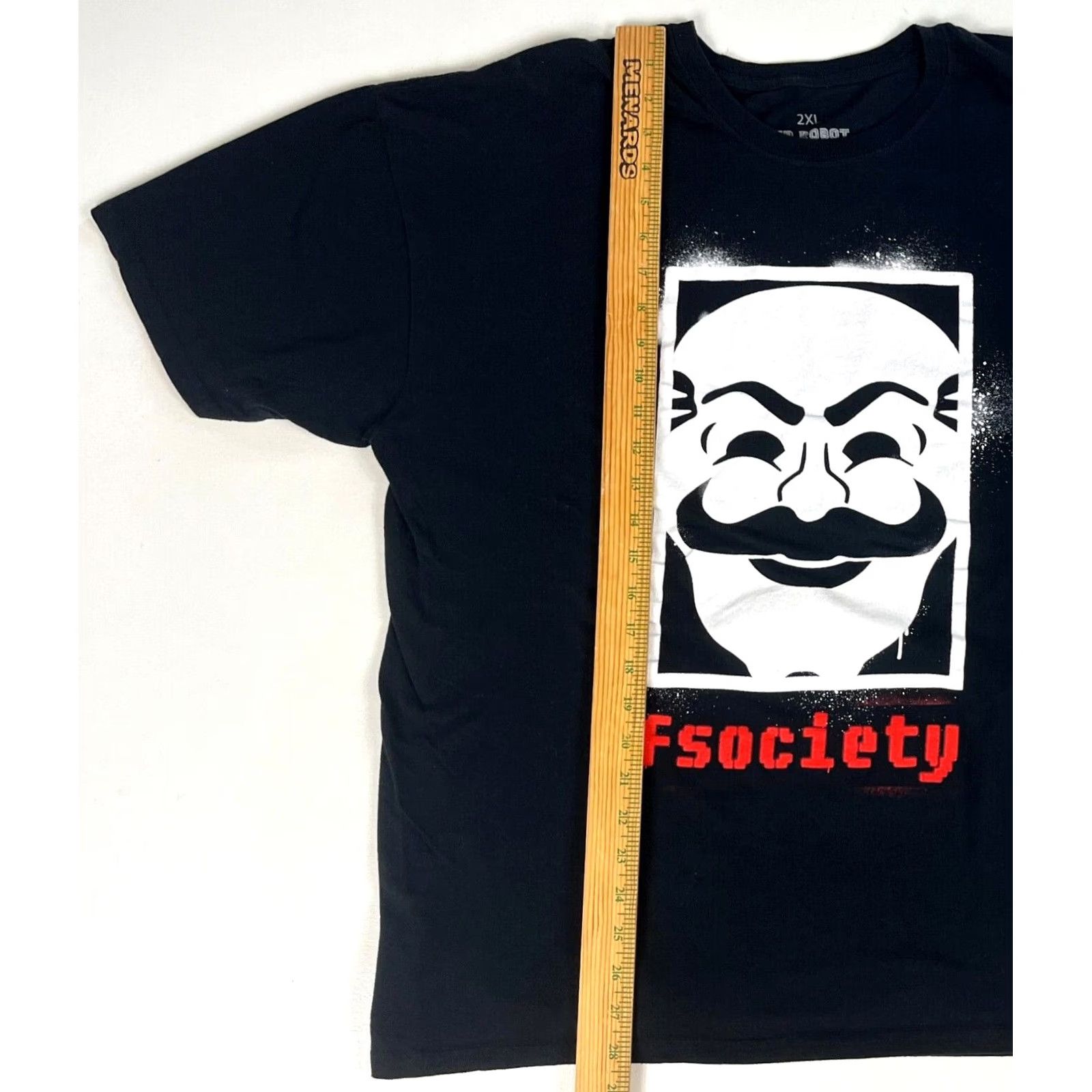 Vintage Loot Crate Mr. Robot fsociety Graphic T-Shirt Sz 2XL Men Black Cotton Crew Neck Short Sleeve T-Shirt Size US XXL / EU 58 / 5 - 5 Thumbnail
