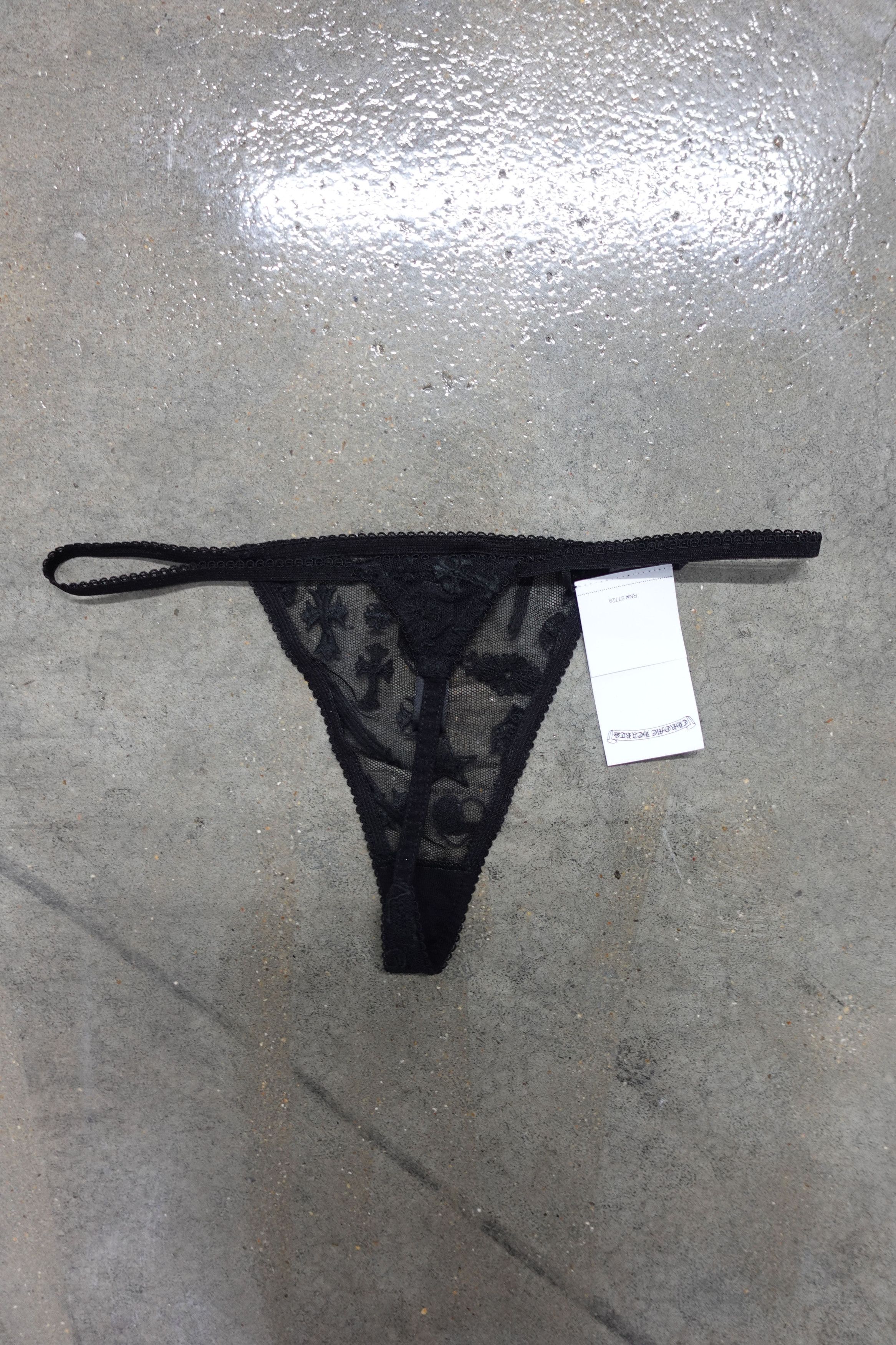 Chrome Hearts CHROME HEARTS LACE G STRING BLACK Size 26" / US 2 / IT 38 - 2 Thumbnail