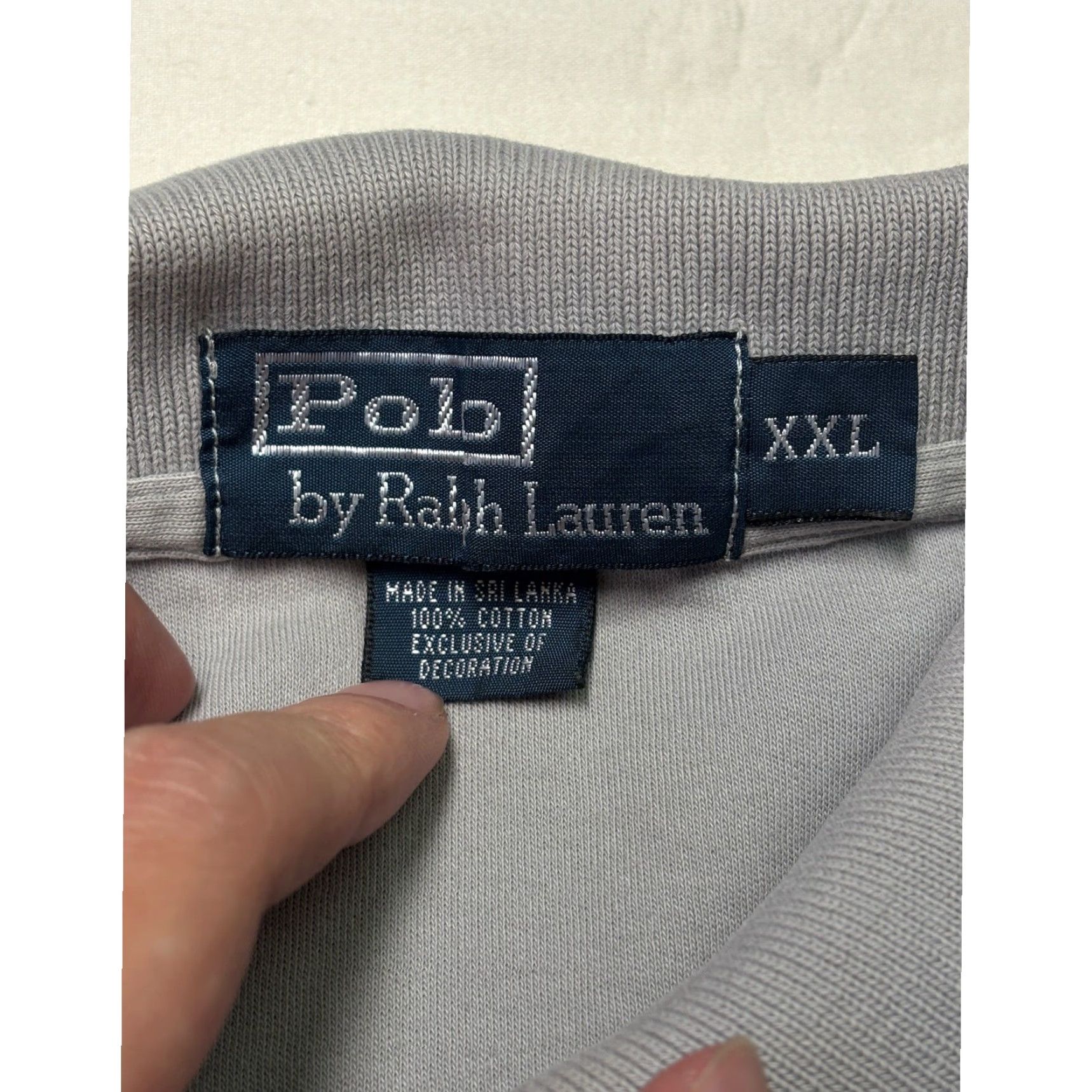 Polo Ralph Lauren Polo Ralph Lauren Mens Polo Shirt Short Sleeve Gray Embroidered Pony Logo XXL Size US XXL / EU 58 / 5 - 3 Thumbnail