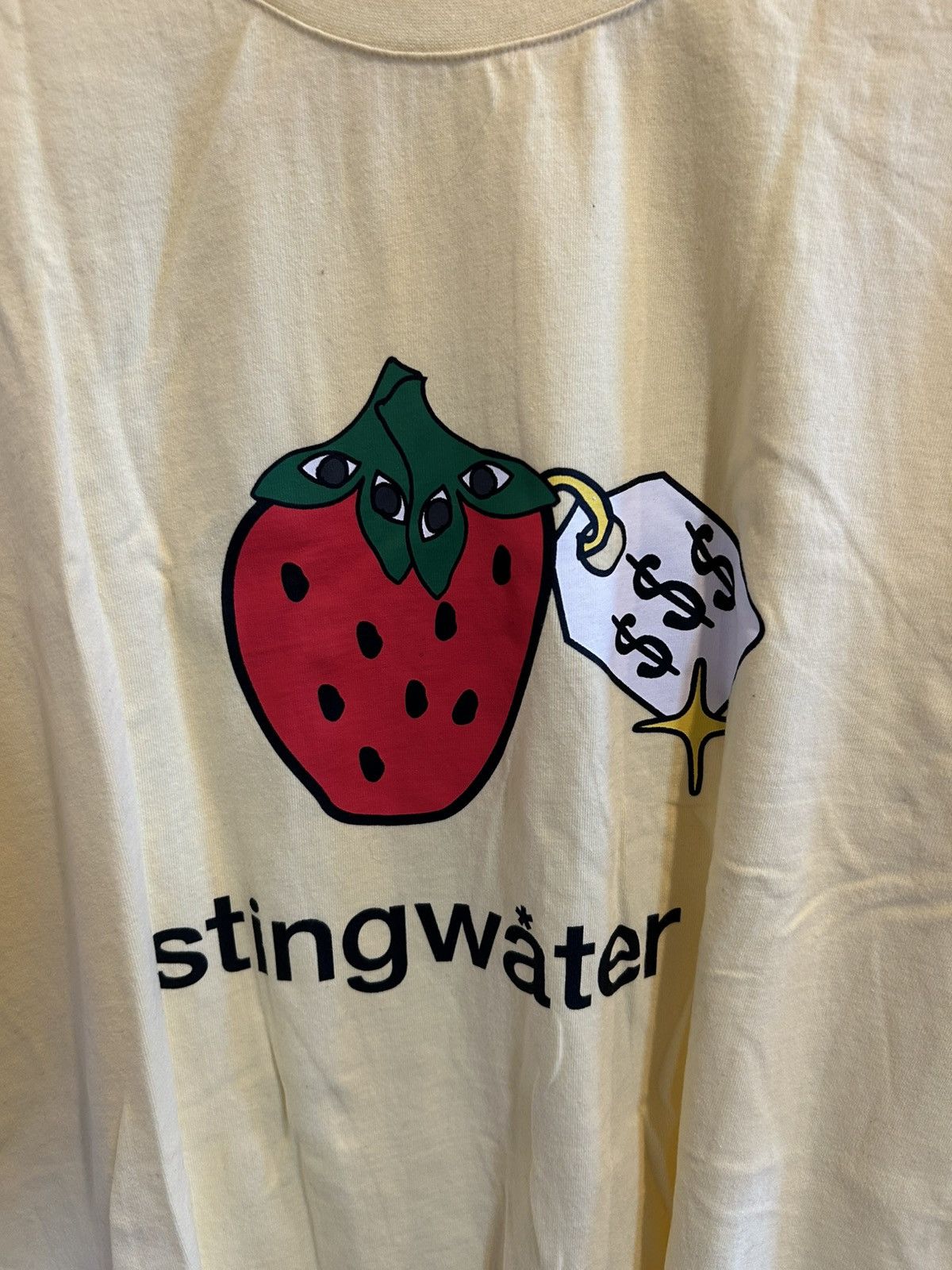 Stingwater Very Speshal Organic Strawberry T-Shirt Faded Yellow Size US XL / EU 56 / 4 - 3 Thumbnail