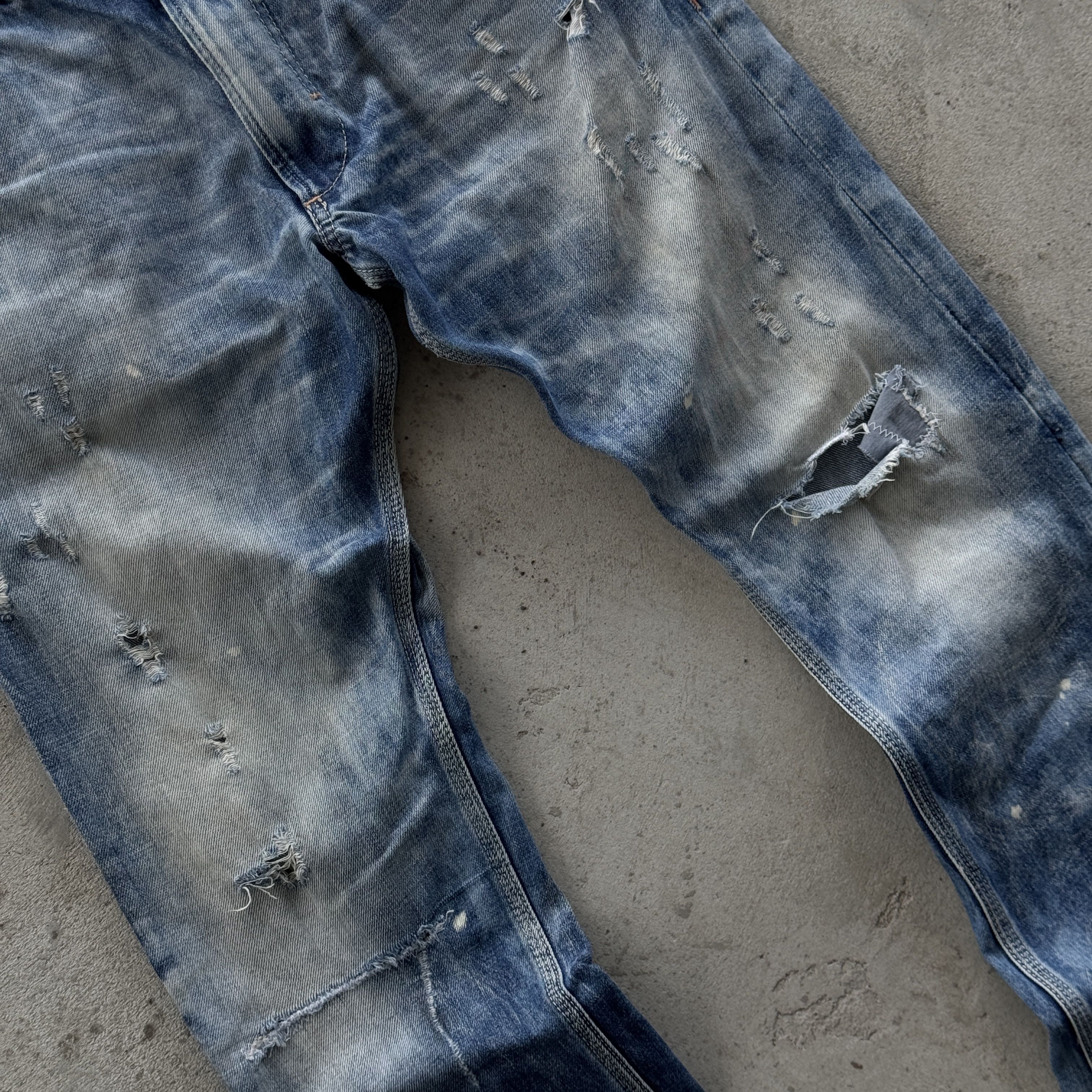 Diesel Diesel Krooley Regular Slim Carrot Distressed Jeans 30x34 Size US 30 / EU 46 - 5 Thumbnail