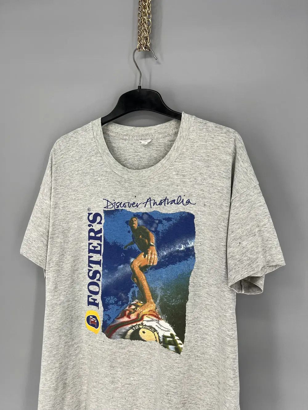 Budweiser 90s Made in Australia Fosters Beer Vintage Tee Shirt Travis Size US L / EU 52-54 / 3 - 5 Thumbnail