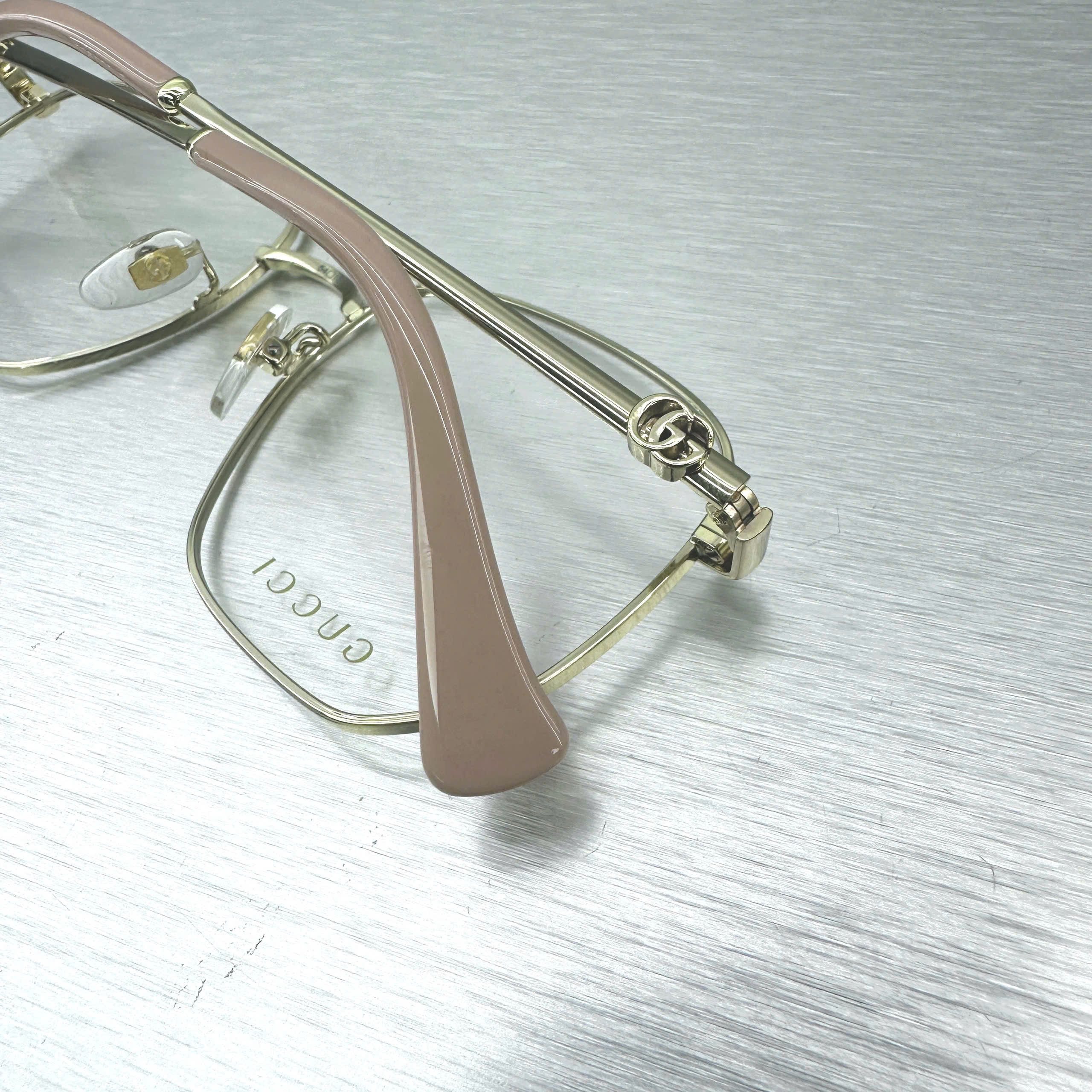 Gucci GUCCI GG1420OK 003 Eyeglasses GOLD Size ONE SIZE - 4 Thumbnail