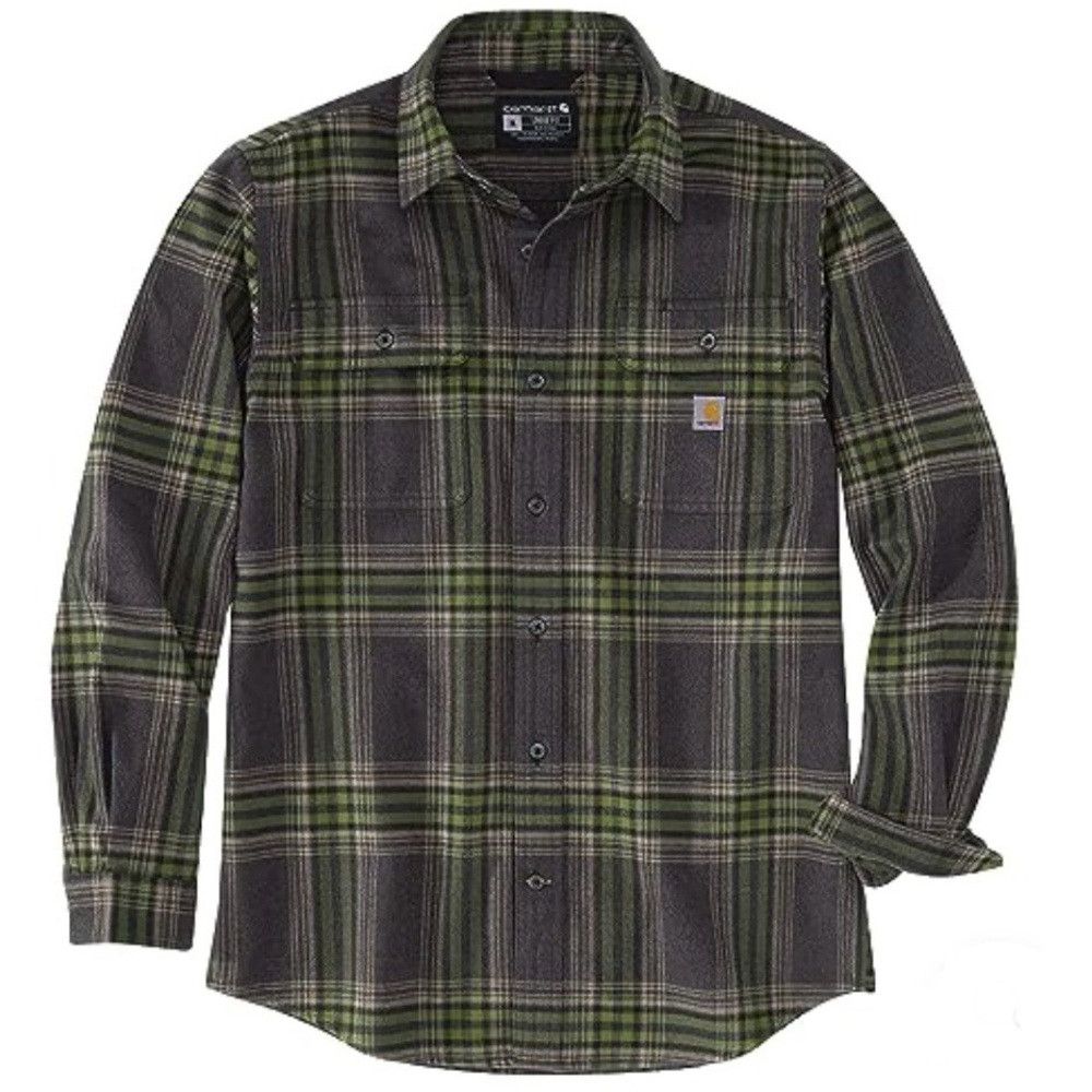 Carhartt Carhartt Men's Loose Fit Heavyweight Flannel Shacket Long-S Size US XXL / EU 58 / 5 - 1 Thumbnail
