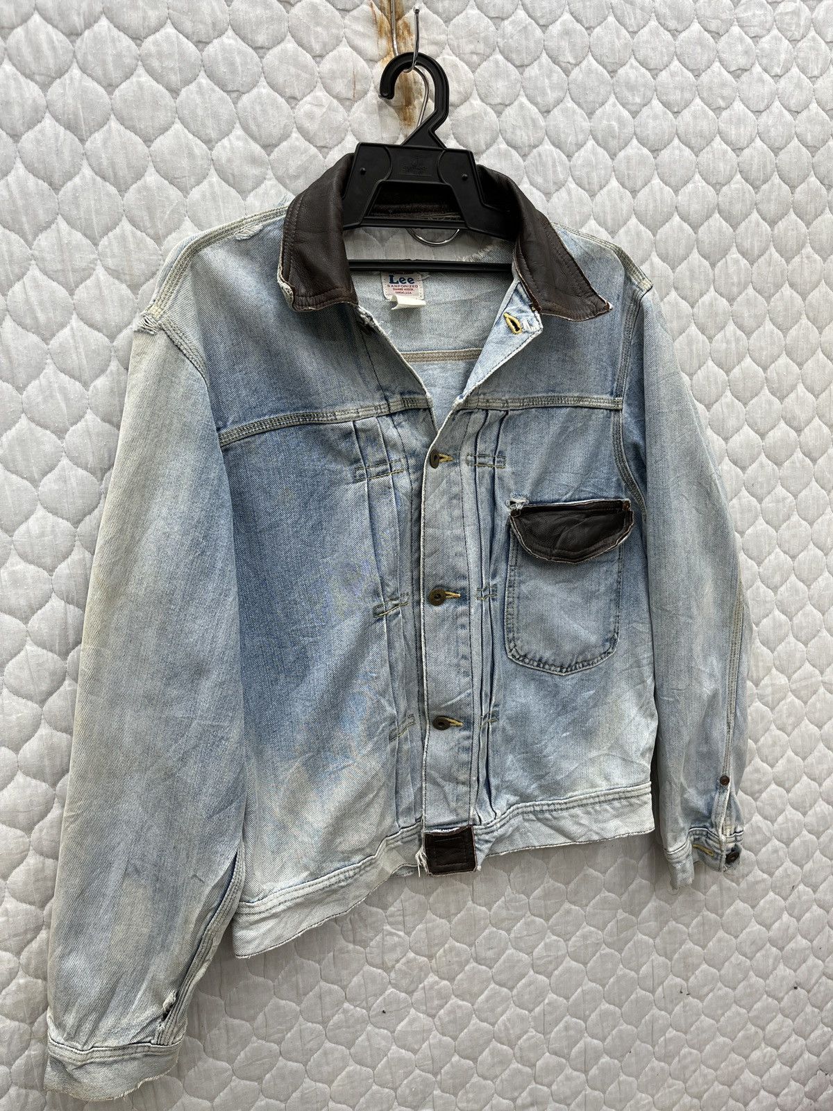 Lee 🔥STEALS🔥 VTG LEE COWBOY DENIM JACKET Size US M / EU 48-50 / 2 - 3 Thumbnail