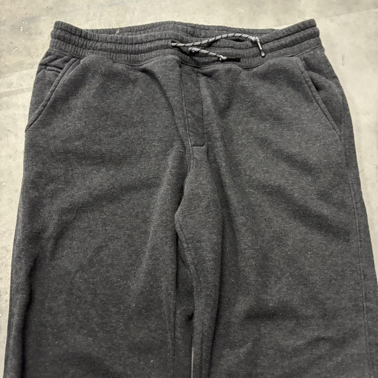 Japanese Brand × Vintage Crazy Vintage Y2K/2000s Dark Grey Black Essential Sweatpants! Size US 36 / EU 52 - 5 Thumbnail