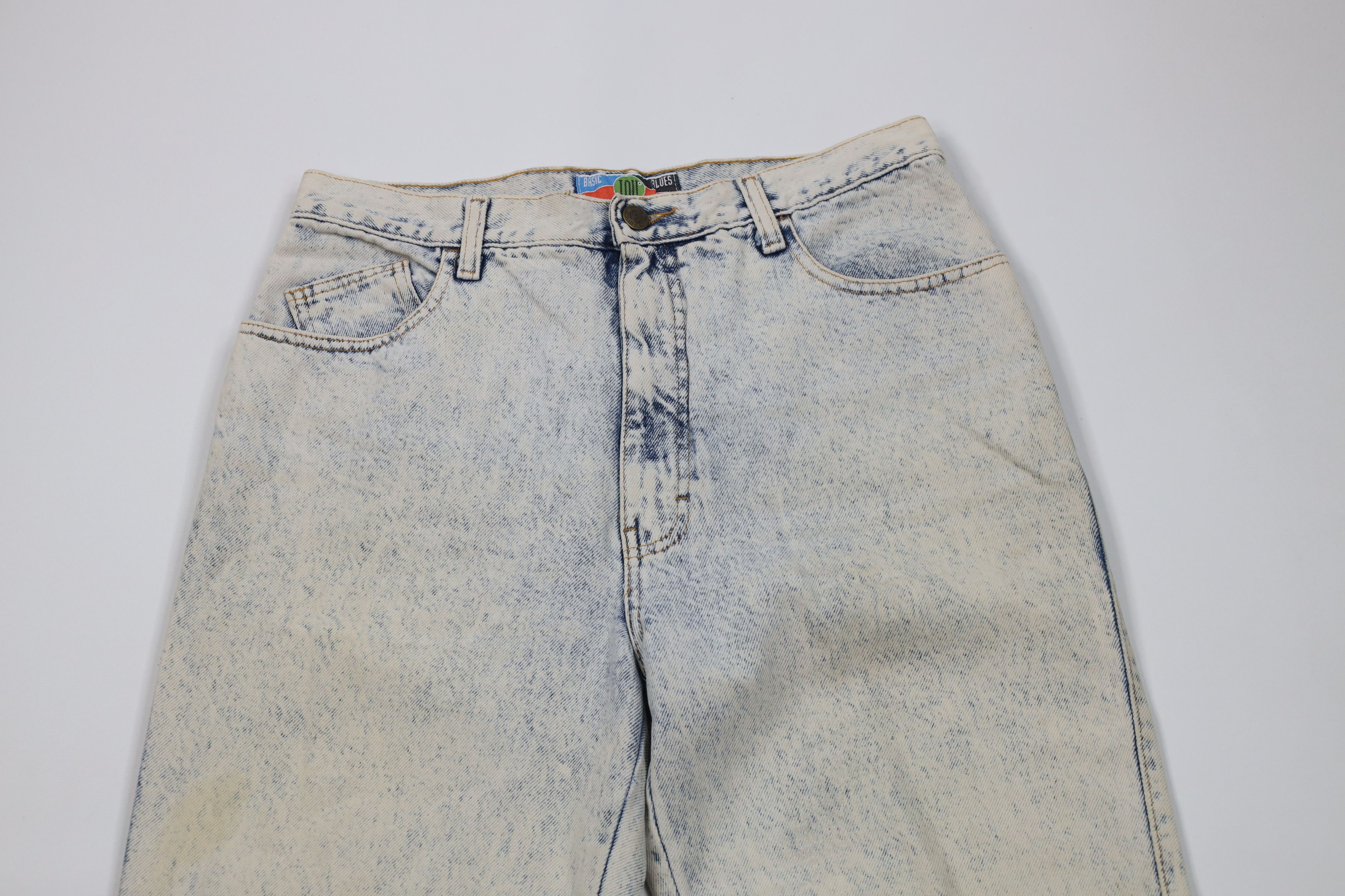 Vintage Vintage 80s 90s IOU Streetwear Tapered Leg Acid Wash Jeans Size 30" / US 8 / IT 44 - 2 Thumbnail