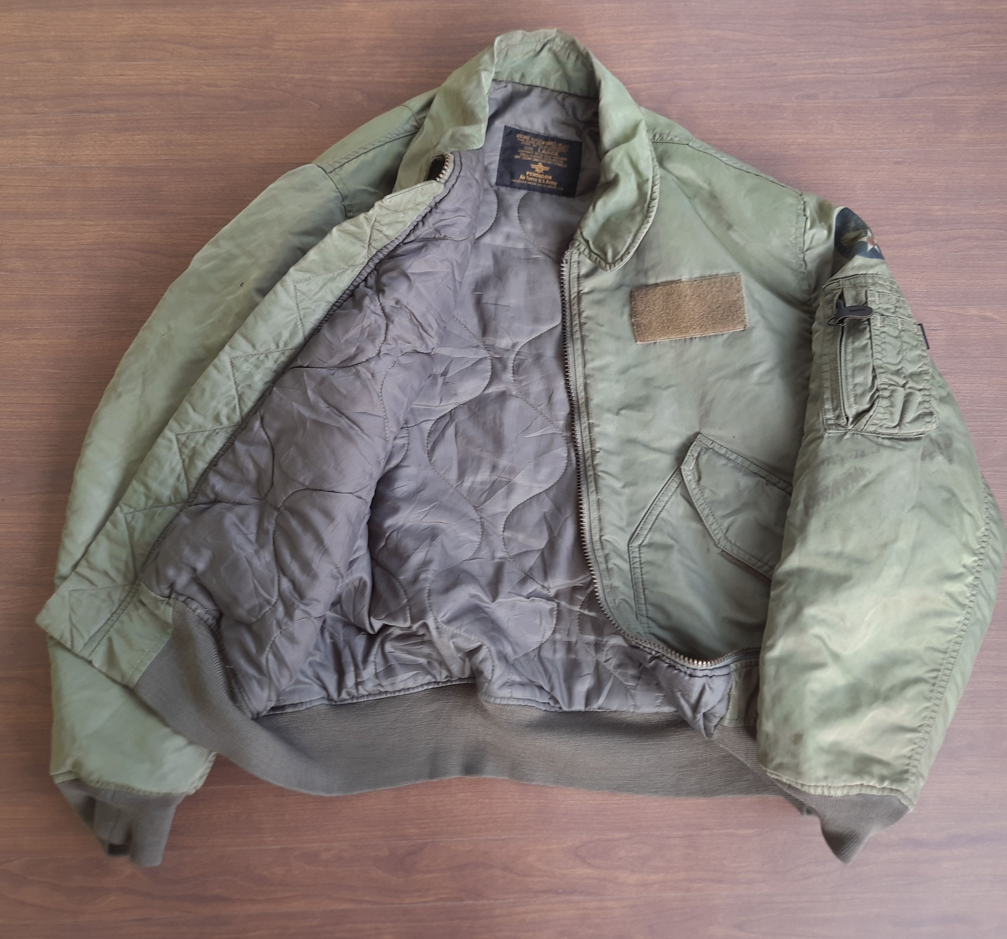 Japanese Brand Vintage Replica Pentagon US Army Air Force Bomber Jacket Size US L / EU 52-54 / 3 - 2 Thumbnail