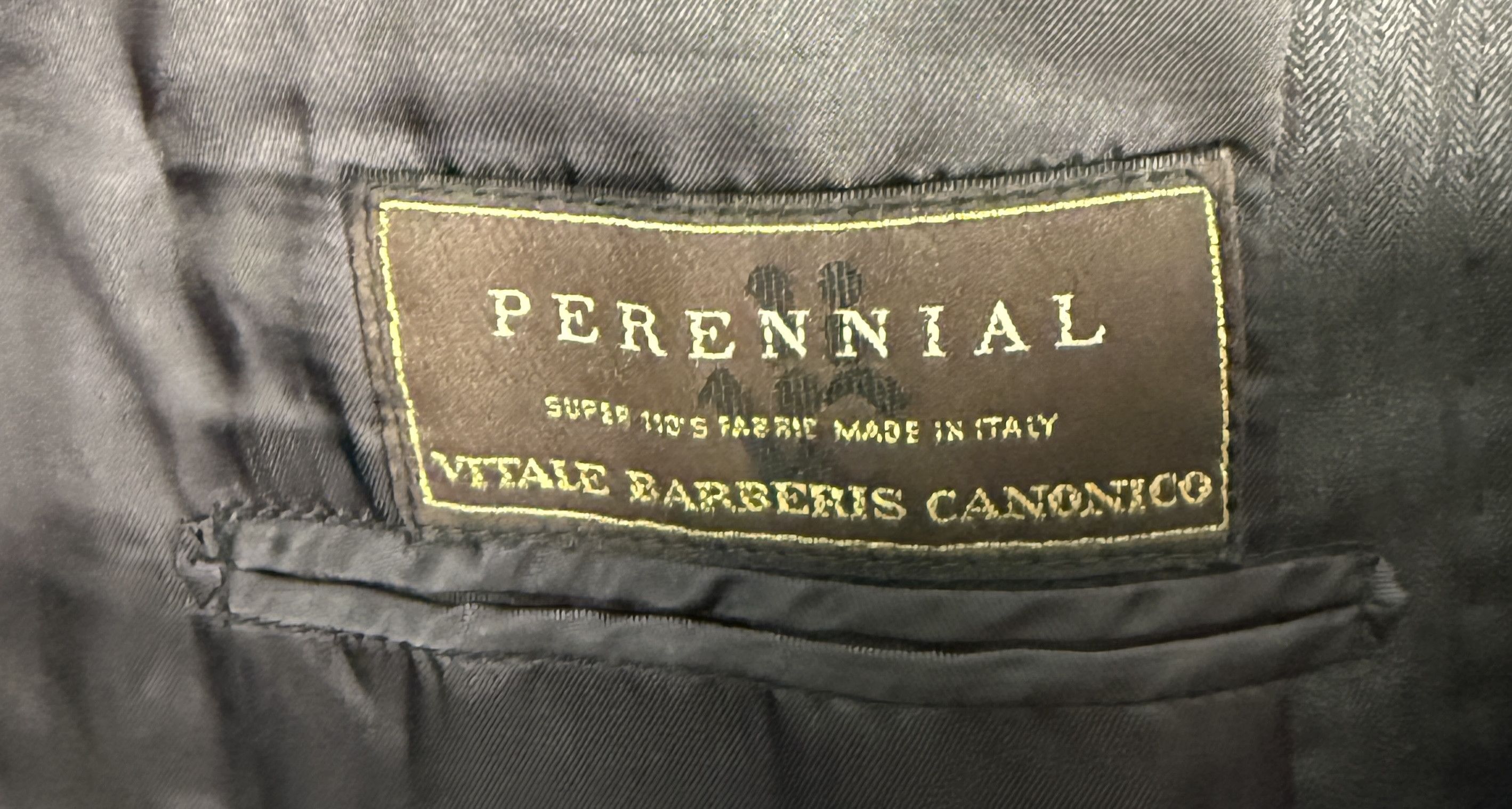 Vitale Barberis Canonico Vitale Barberis Canonico Perennial Wool Suit 44R Size 44R - 3 Thumbnail