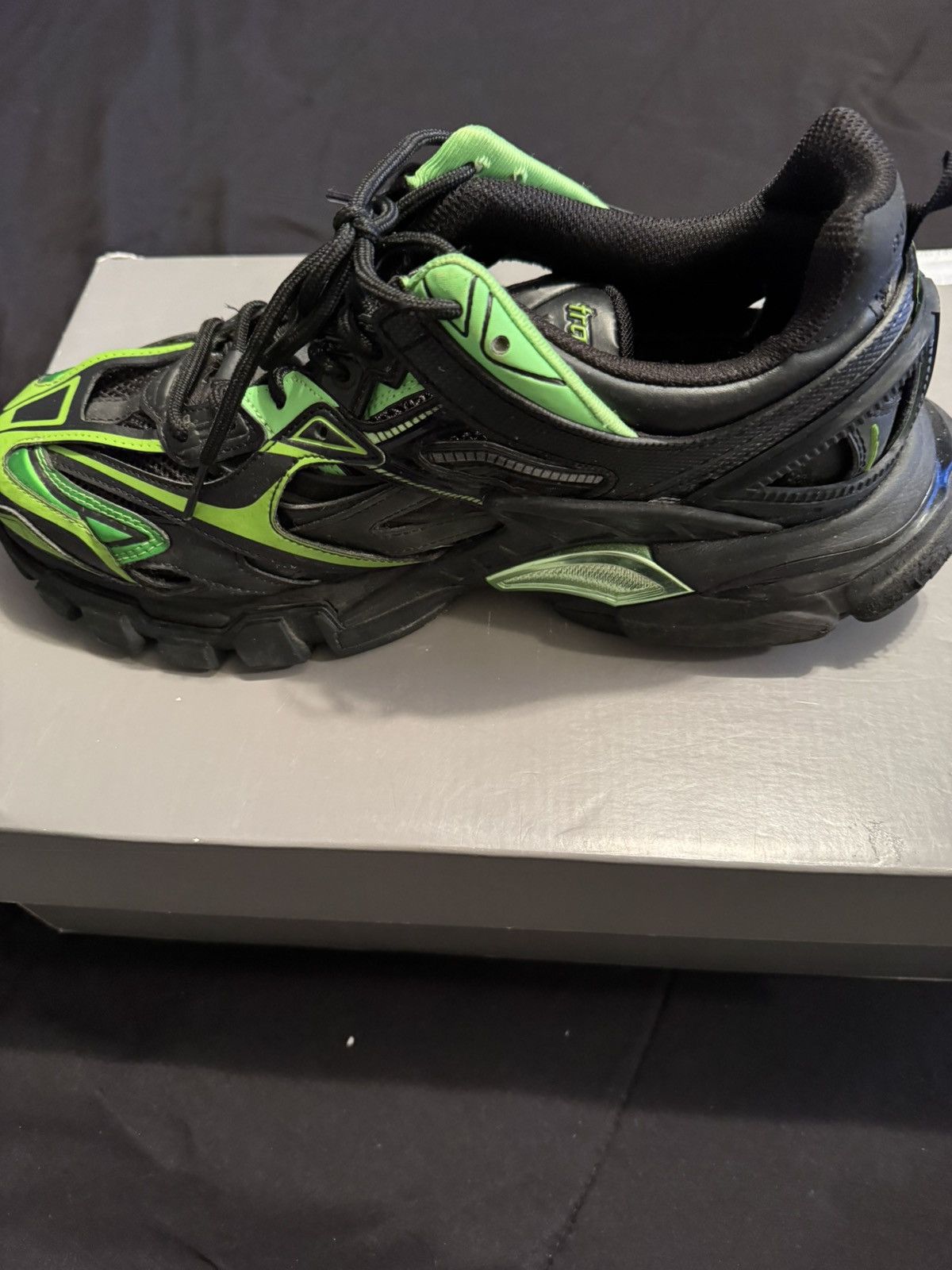 Balenciaga Balenciago Track.2 Black Green Size US 10 / EU 43 - 6 Thumbnail