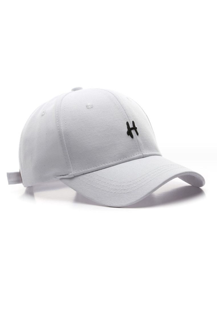 Other Letter H Embroidered White Adjustable Baseball Cap Size ONE SIZE - 1 Thumbnail