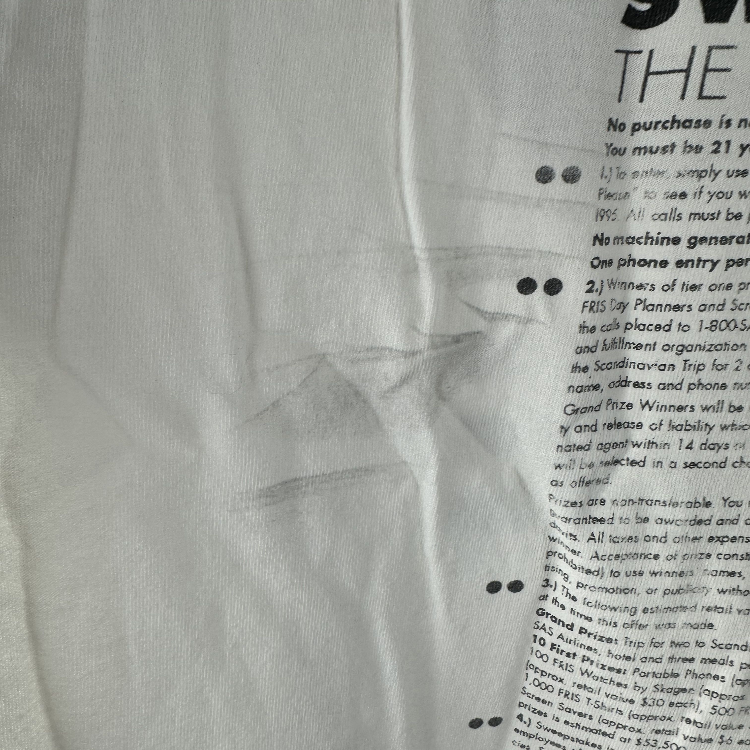 Vintage ​​​​Vintage 90s Say Fris Vodka Please Promo Typography Tee Size US XL / EU 56 / 4 - 10 Thumbnail